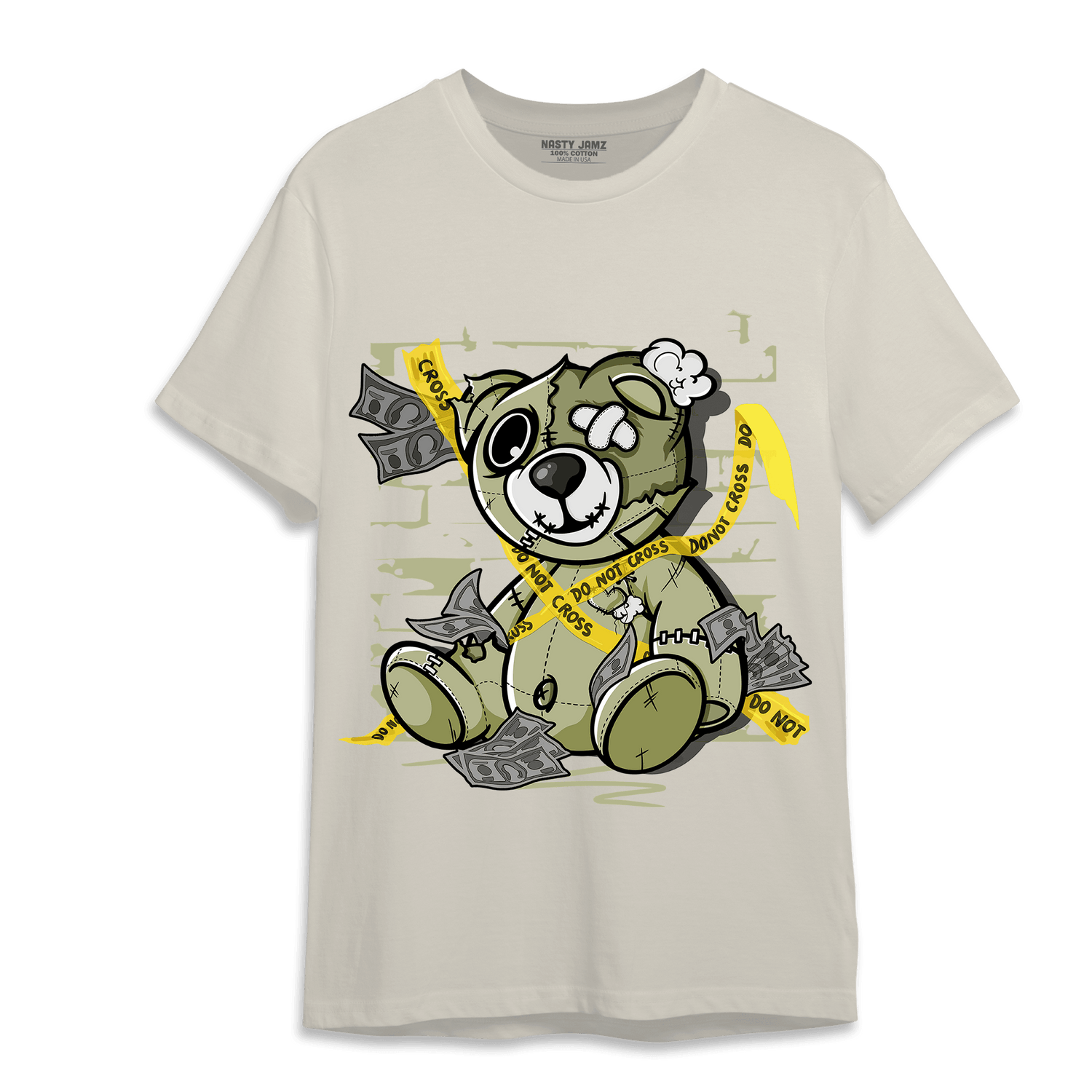 Yeezy Slide Resin T Shirt Match Money BER - NastyJamz