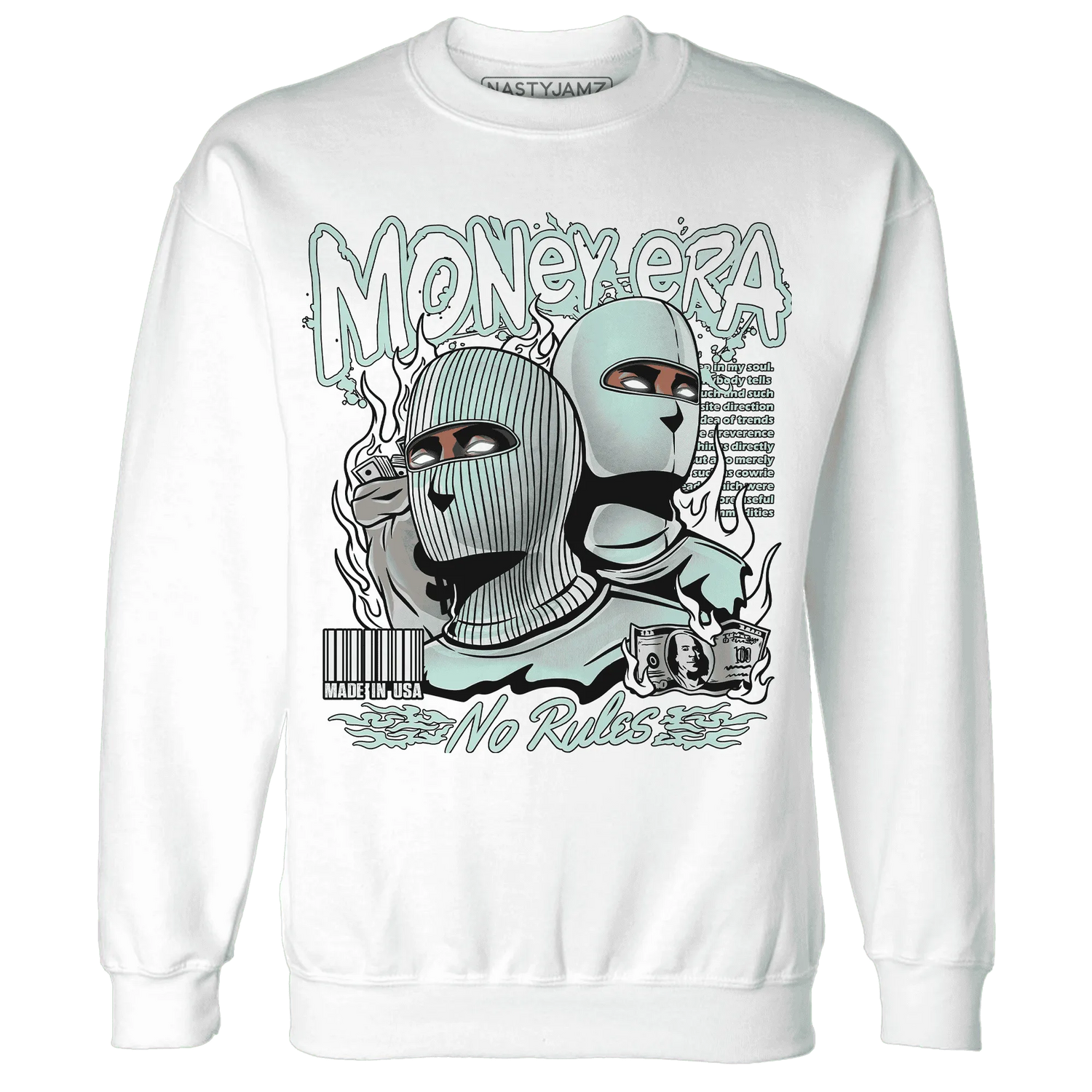 NastyJamz-AF-1-Low-Jade-Ice-White-Sweatshirt-Match-Money-Era