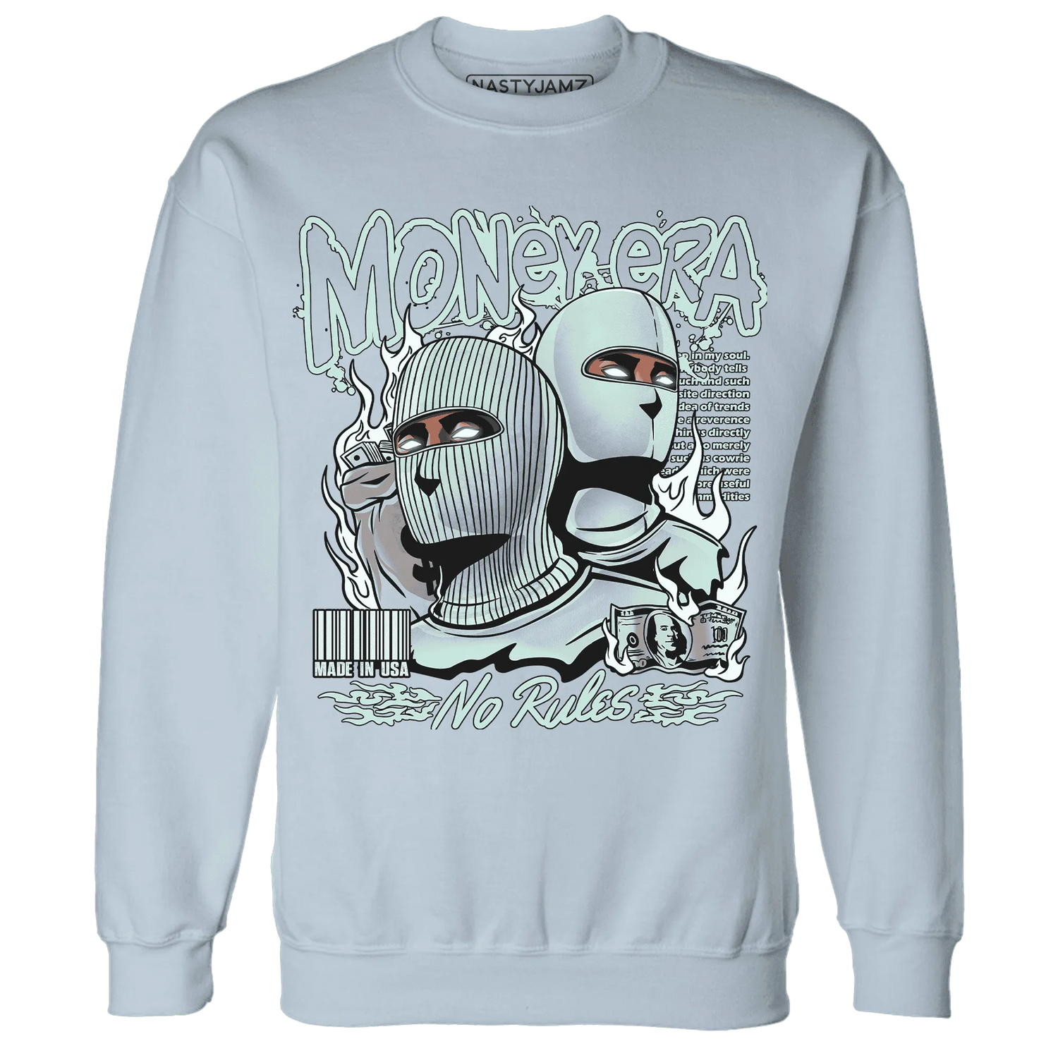 NastyJamz-AF-1-Low-Jade-Ice-White-Sweatshirt-Match-Money-Era