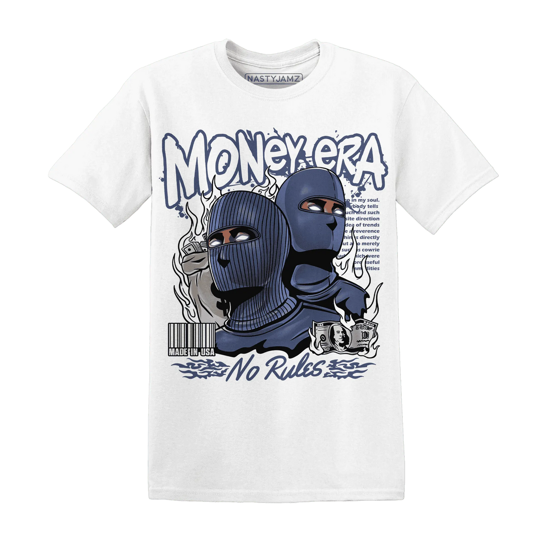 Low-Diffused-Blue-11s-T-Shirt-Match-Money-Era