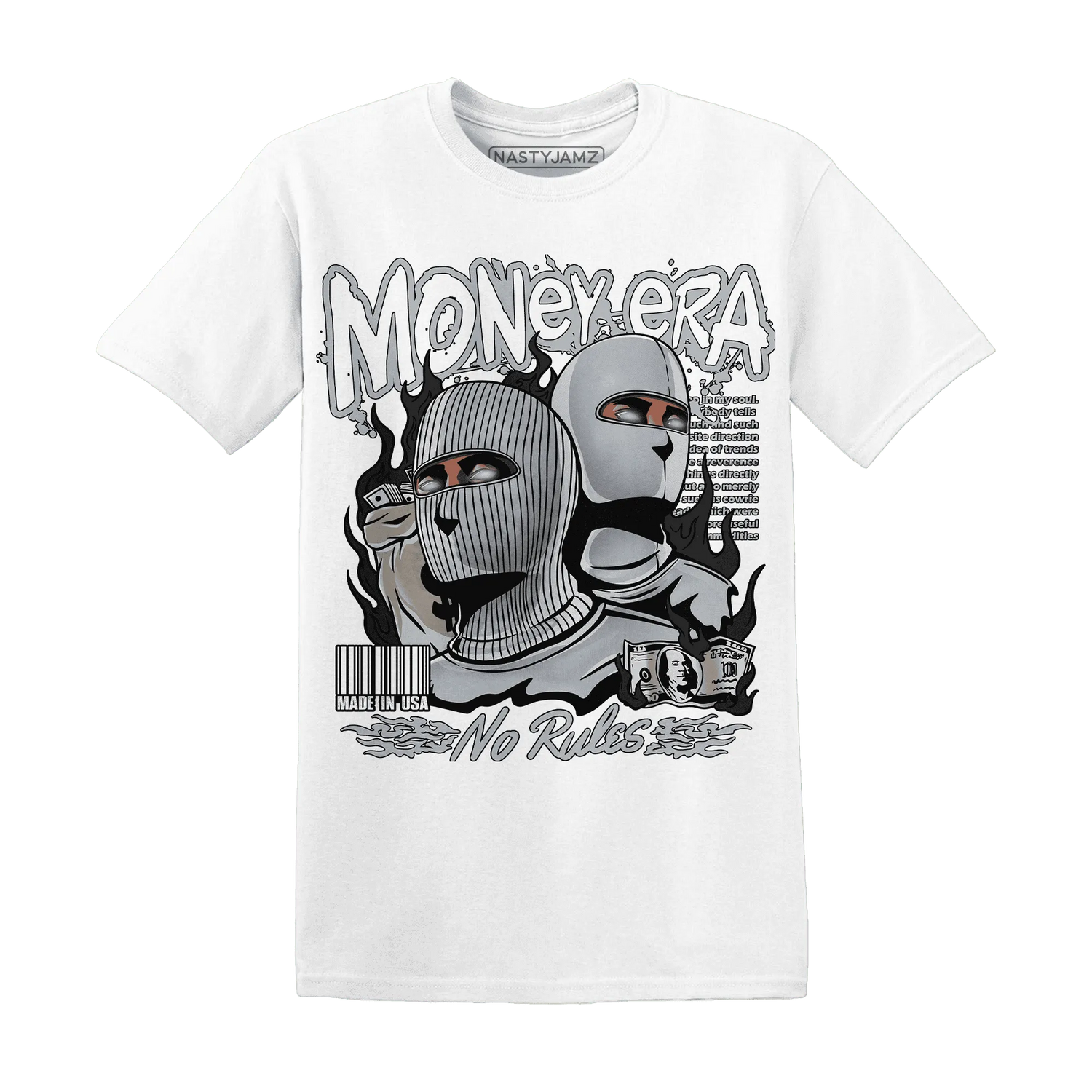 NastyJamz-Wolf-Grey-12s-T-Shirt-Match-Money-Era