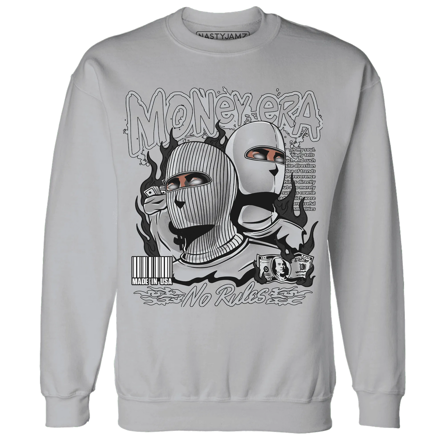 NastyJamz-Wolf-Grey-12s-Sweatshirt-Match-Money-Era