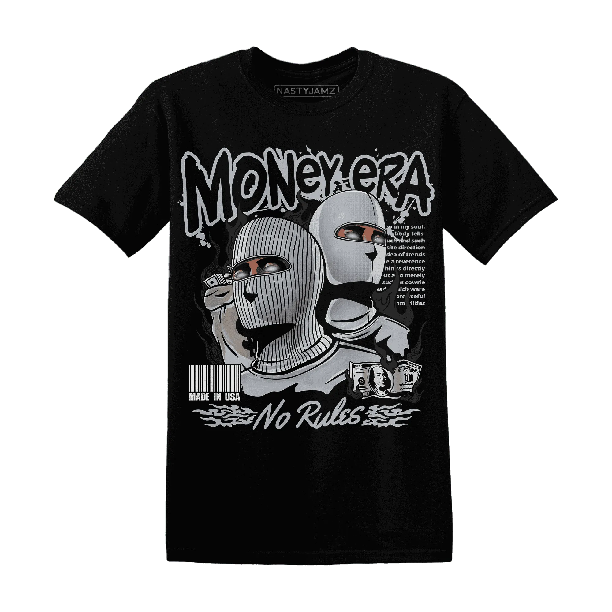 NastyJamz-Wolf-Grey-12s-T-Shirt-Match-Money-Era