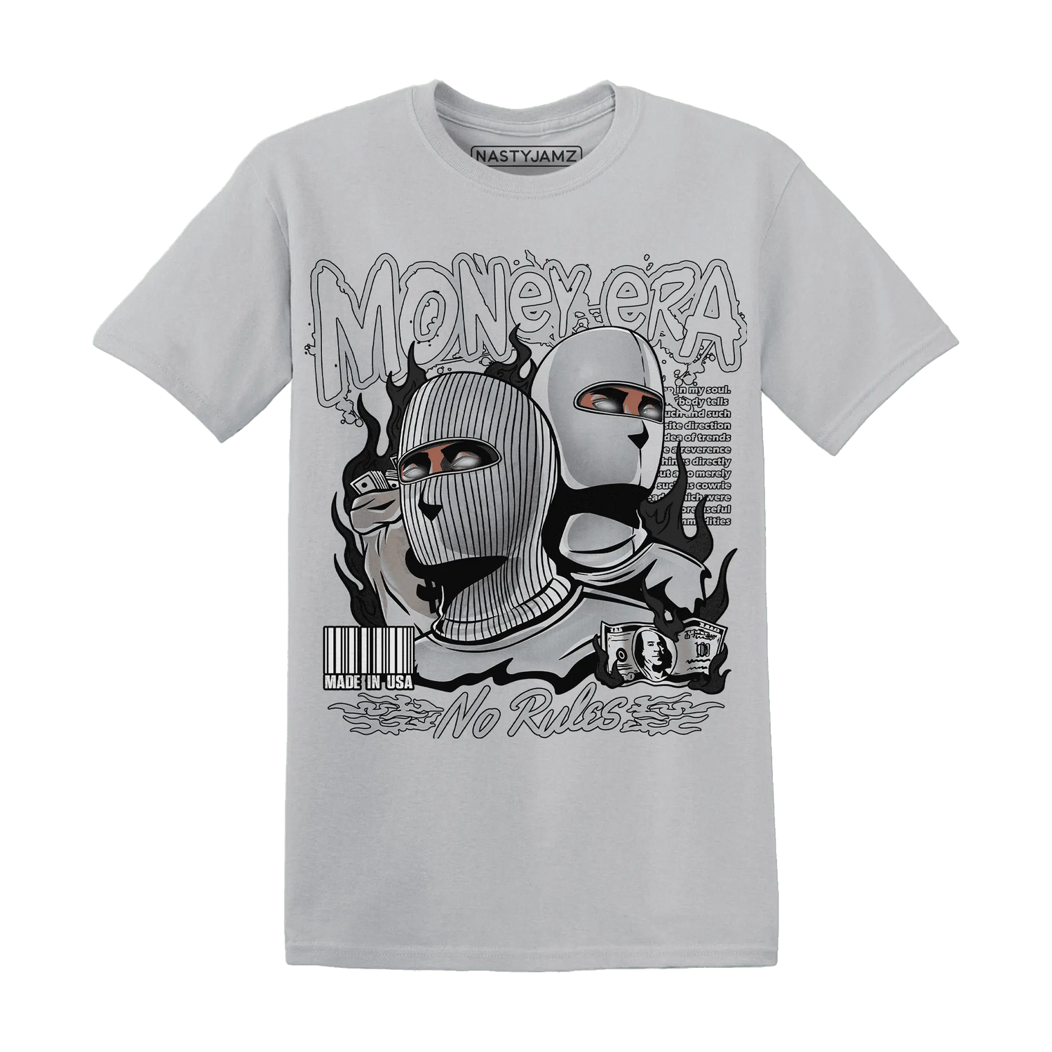 NastyJamz-Wolf-Grey-12s-T-Shirt-Match-Money-Era