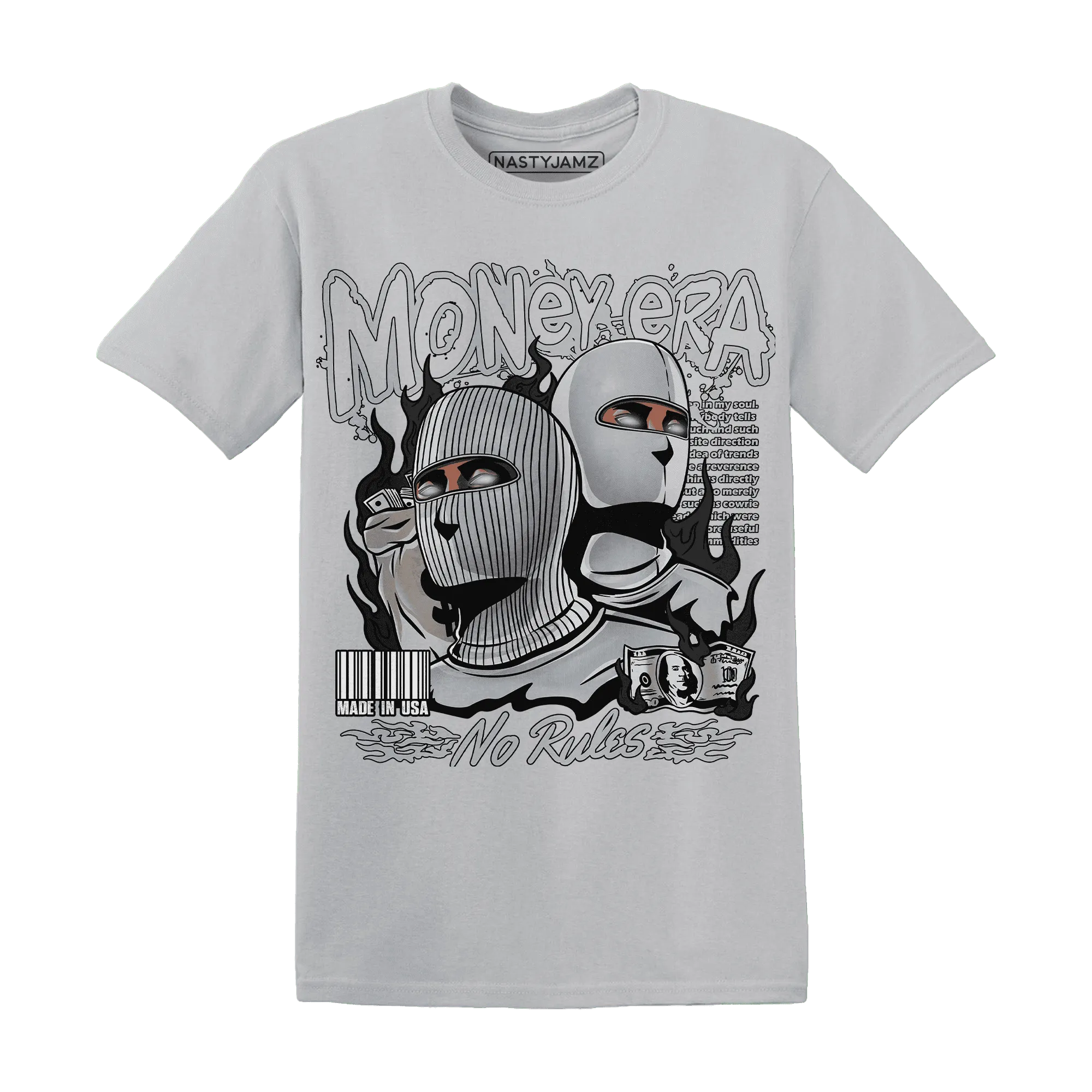 NastyJamz-Wolf-Grey-12s-T-Shirt-Match-Money-Era