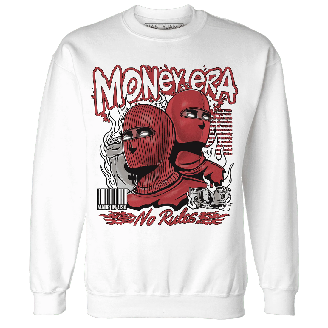 Black-Toe-Reimagined-Red-White-1s-NastyJamz-Sweatshirt-Match-Money-Era