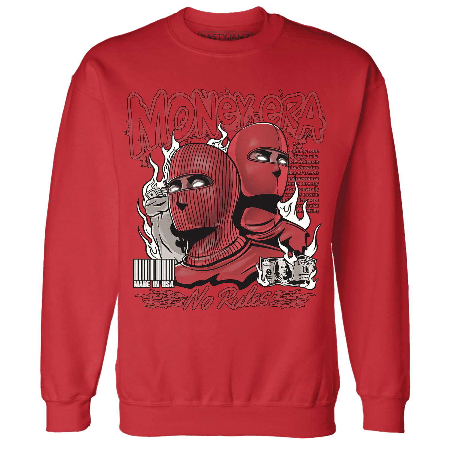 Black-Toe-Reimagined-Red-White-1s-NastyJamz-Sweatshirt-Match-Money-Era