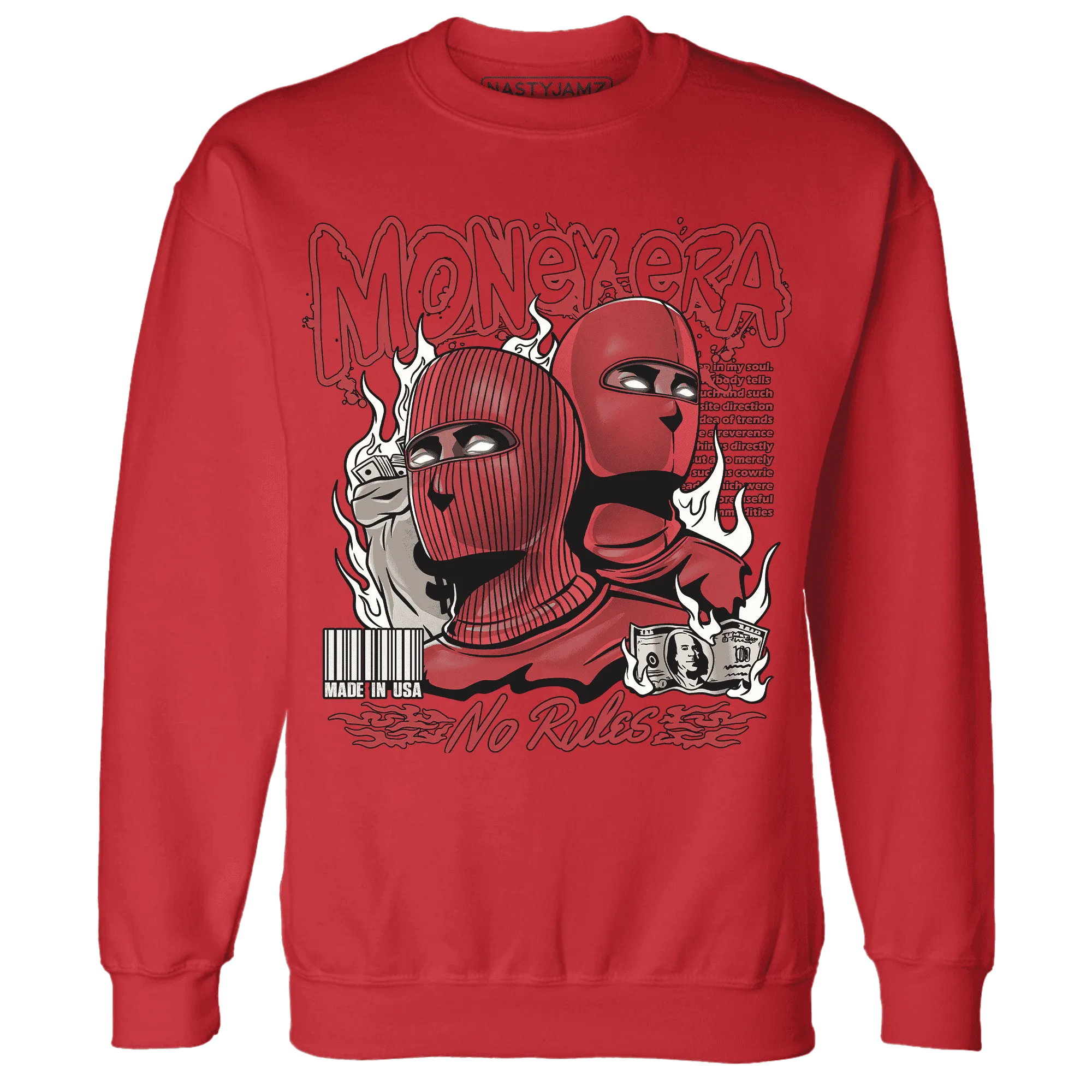 Black-Toe-Reimagined-Red-White-1s-NastyJamz-Sweatshirt-Match-Money-Era