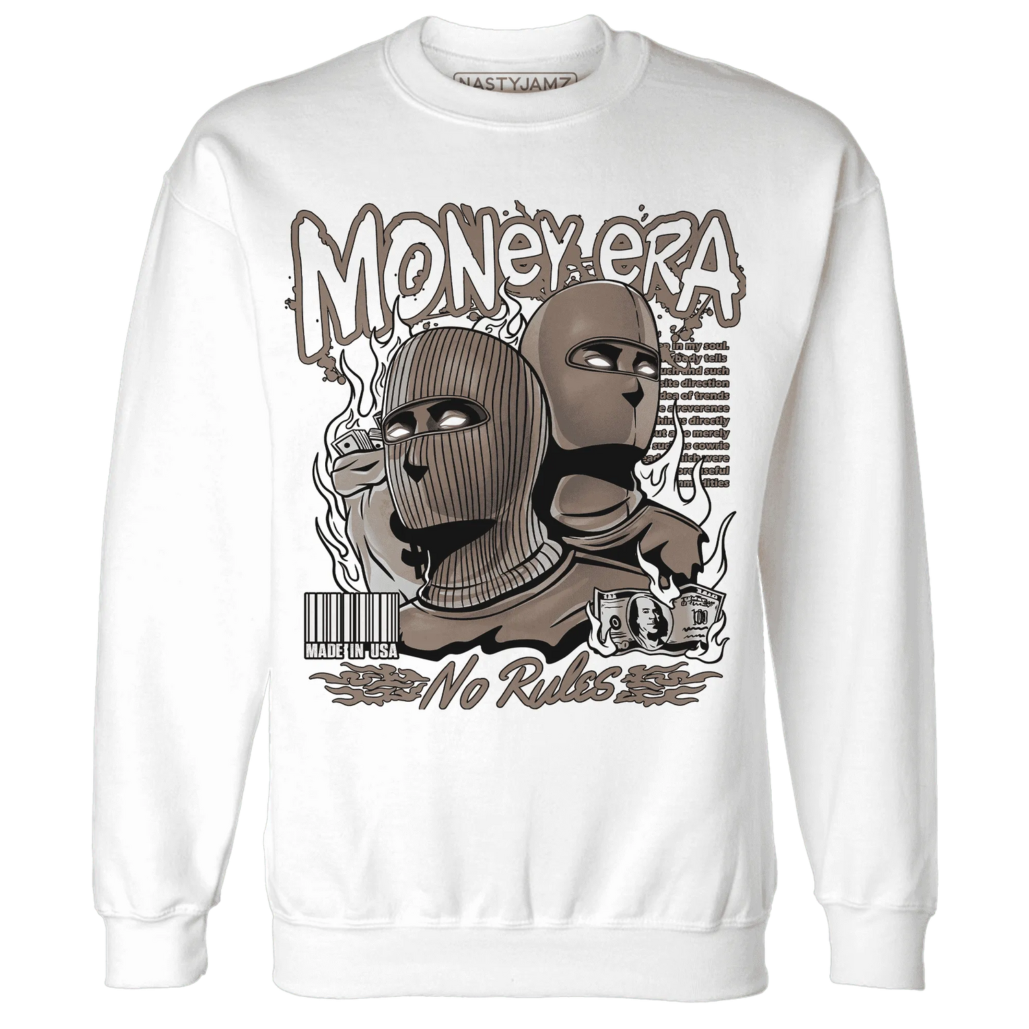 NastyJamz-Low-Mocha-1s-Sweatshirt-Match-Money-Era