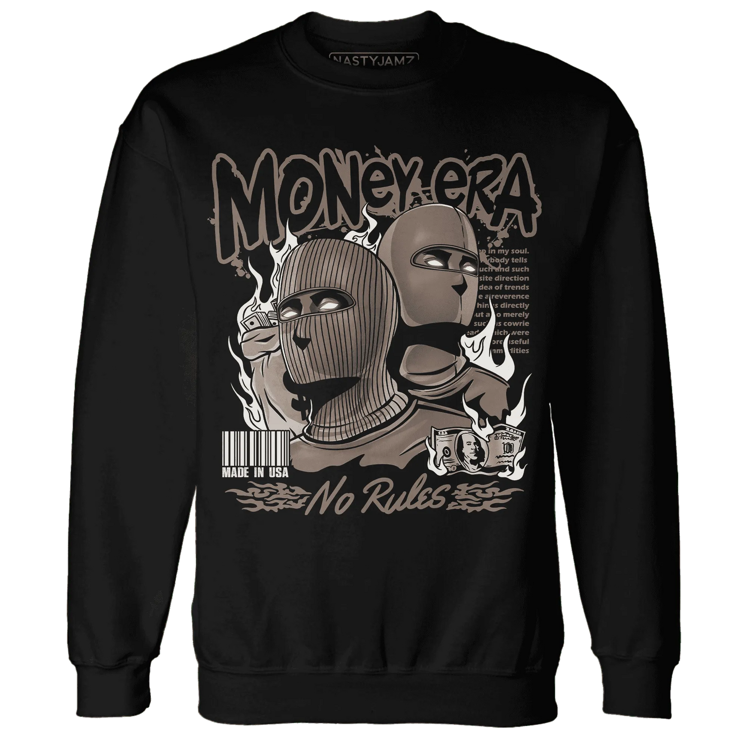 NastyJamz-Low-Mocha-1s-Sweatshirt-Match-Money-Era