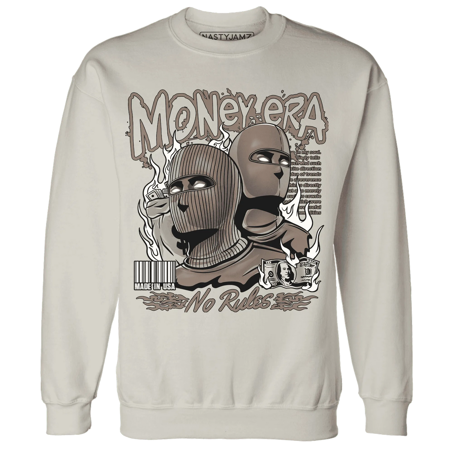 NastyJamz-Low-Mocha-1s-Sweatshirt-Match-Money-Era