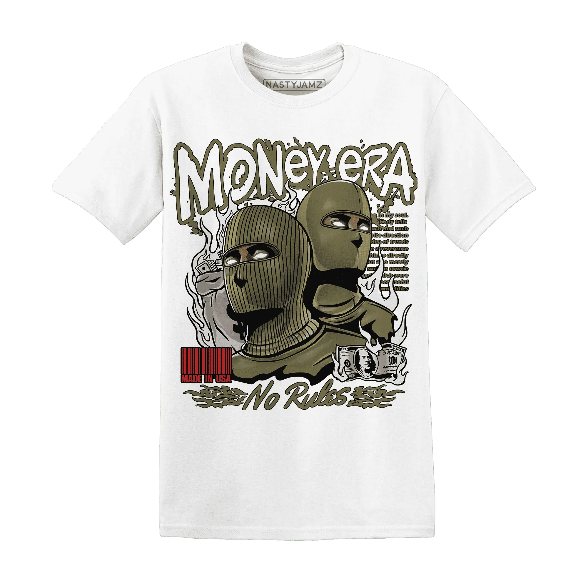 NastyJamz-Medium-Olive-1s-T-Shirt-Match-Money-Era