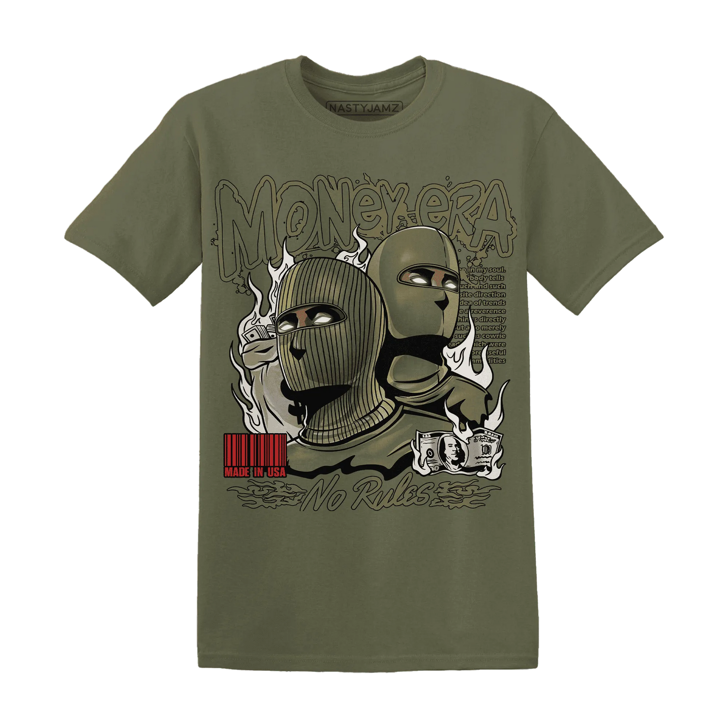 NastyJamz-Medium-Olive-1s-T-Shirt-Match-Money-Era