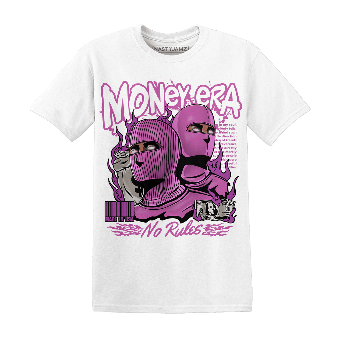 GS Hyper Violet 4s T Shirt Money Era - NastyJamz