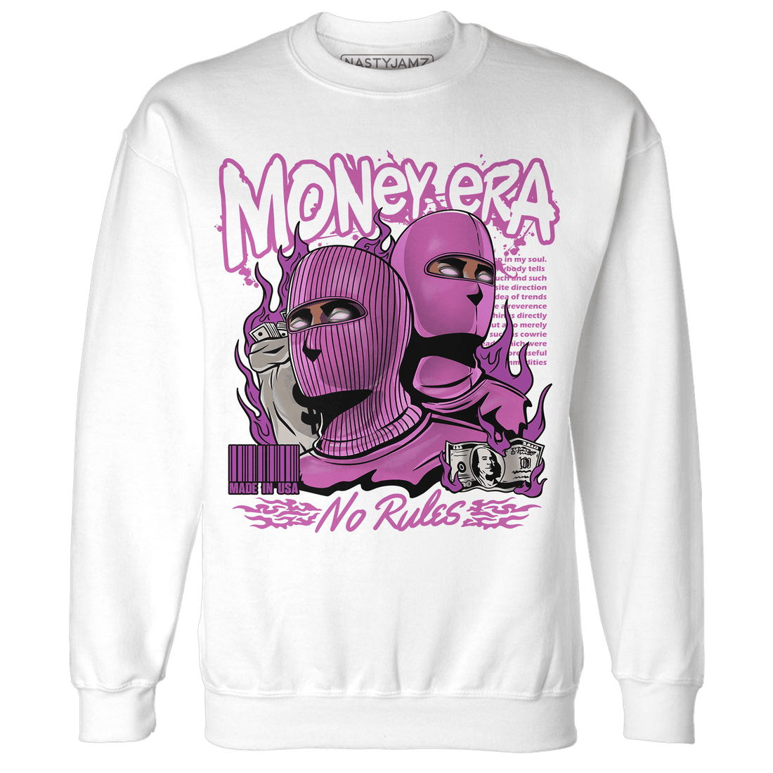 GS Hyper Violet 4s Sweatshirt Match Money Era - NastyJamz