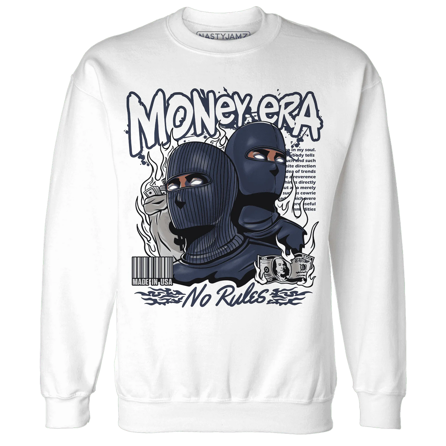 White-Navy-6s-Sweatshirt-Match-Money-Era