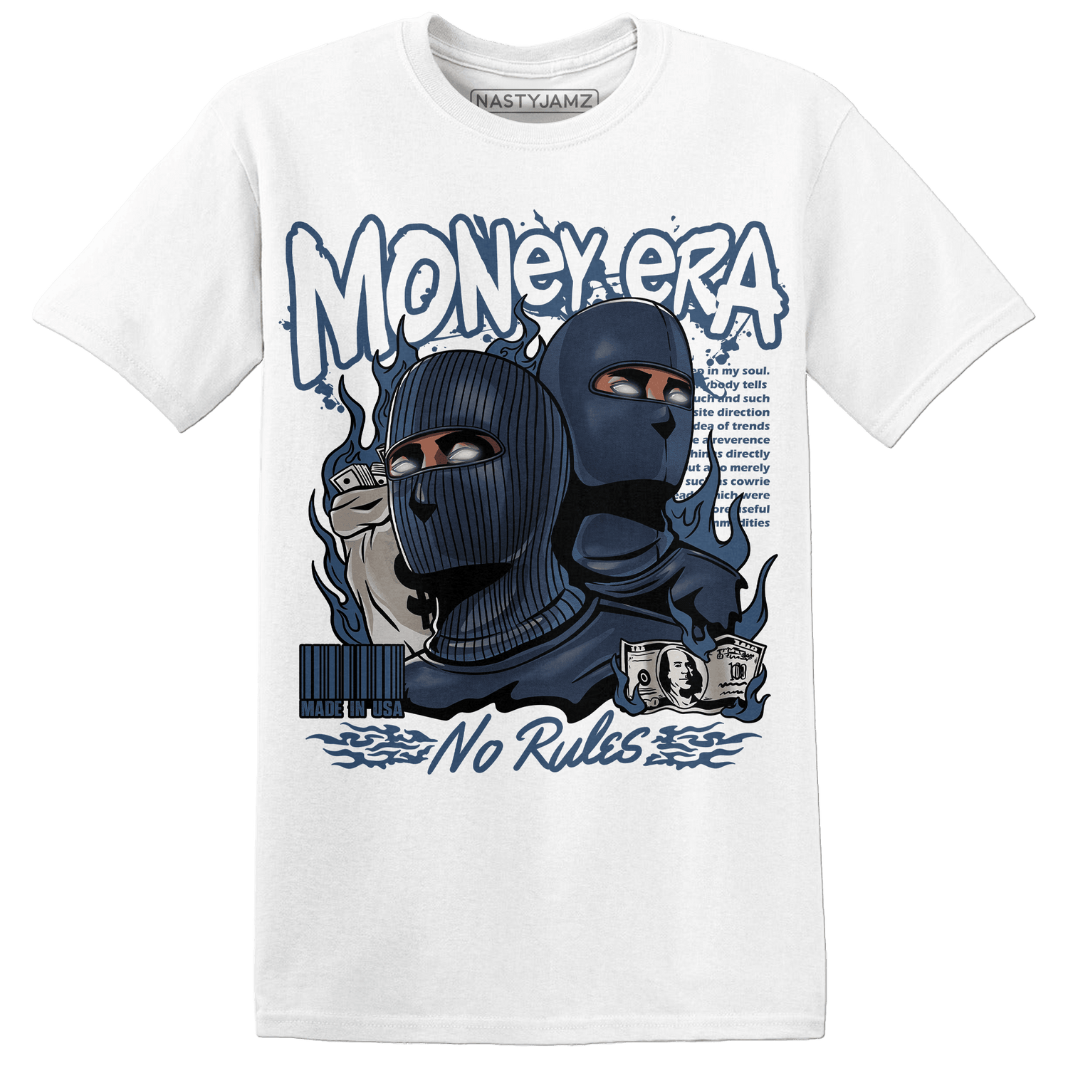 AM 1 86 Jackie RBS T Shirt Match Money Era - NastyJamz