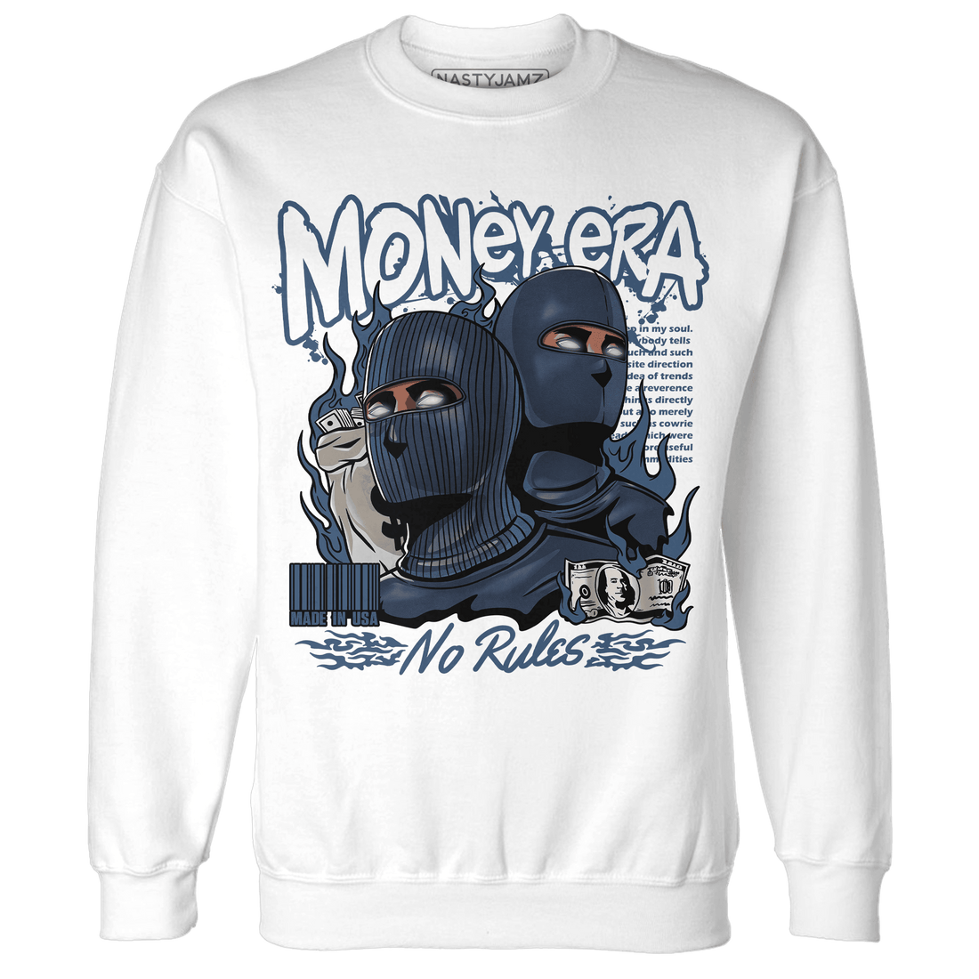 AM 1 86 Jackie RBS Sweatshirt Match Money Era - NastyJamz