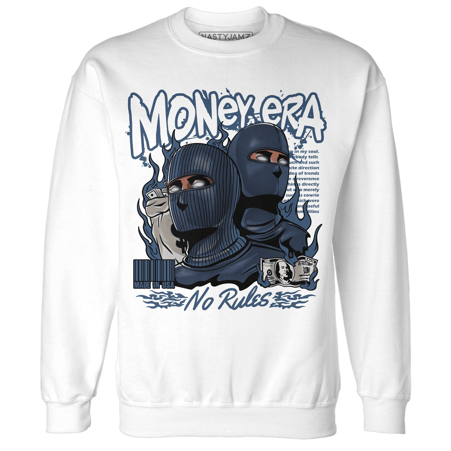 AM 1 86 Jackie RBS Sweatshirt Match Money Era - NastyJamz
