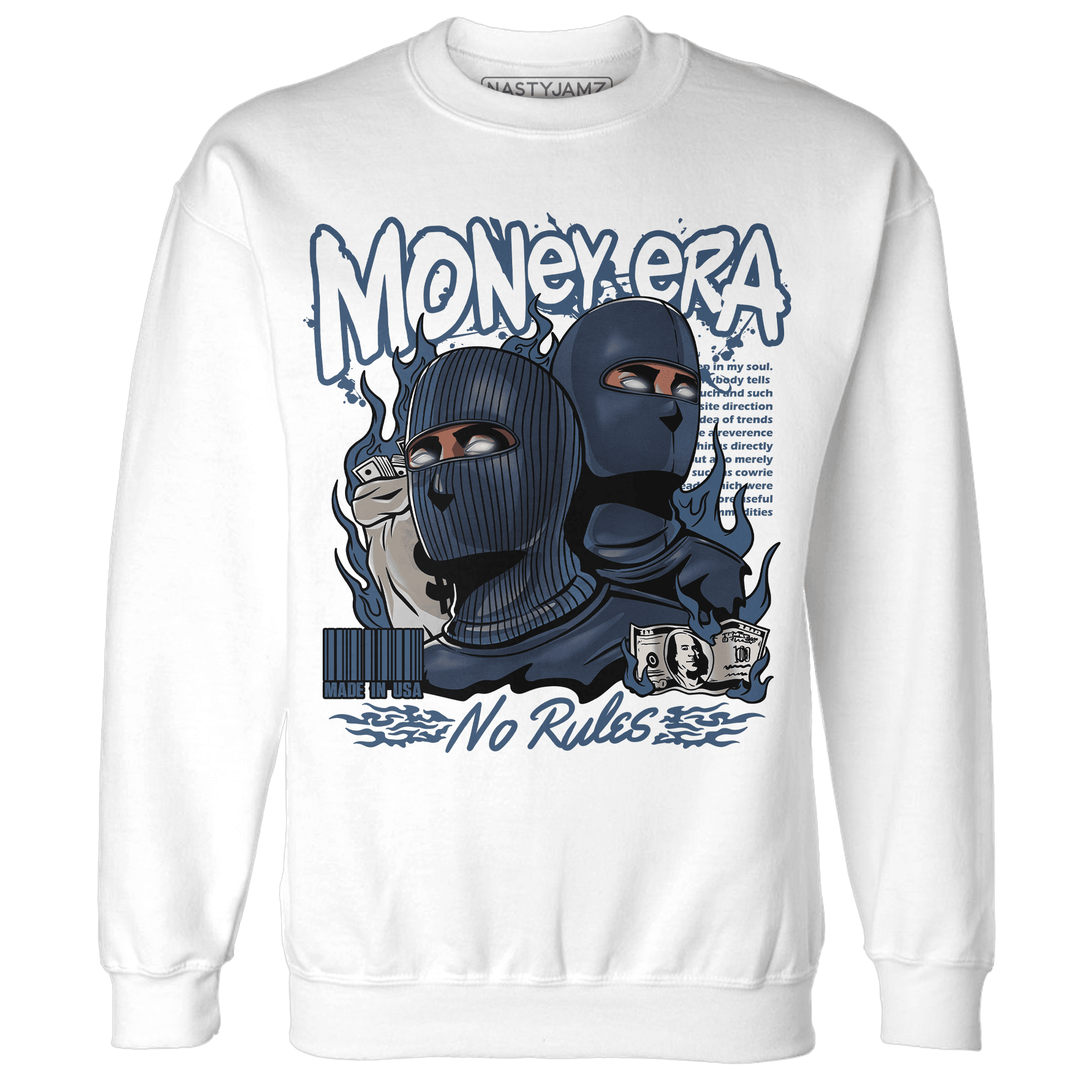 AM 1 86 Jackie RBS Sweatshirt Match Money Era - NastyJamz