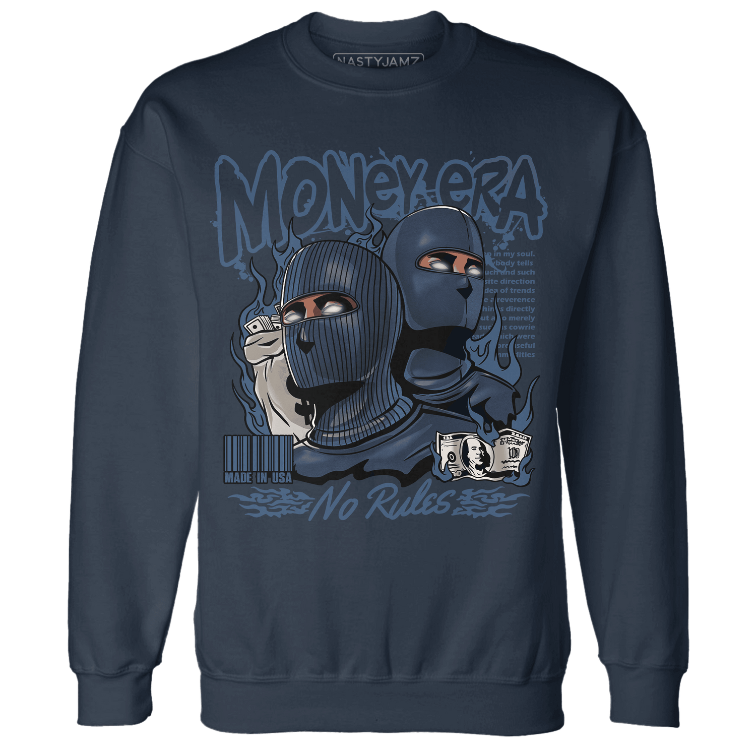AM 1 86 Jackie RBS Sweatshirt Match Money Era - NastyJamz