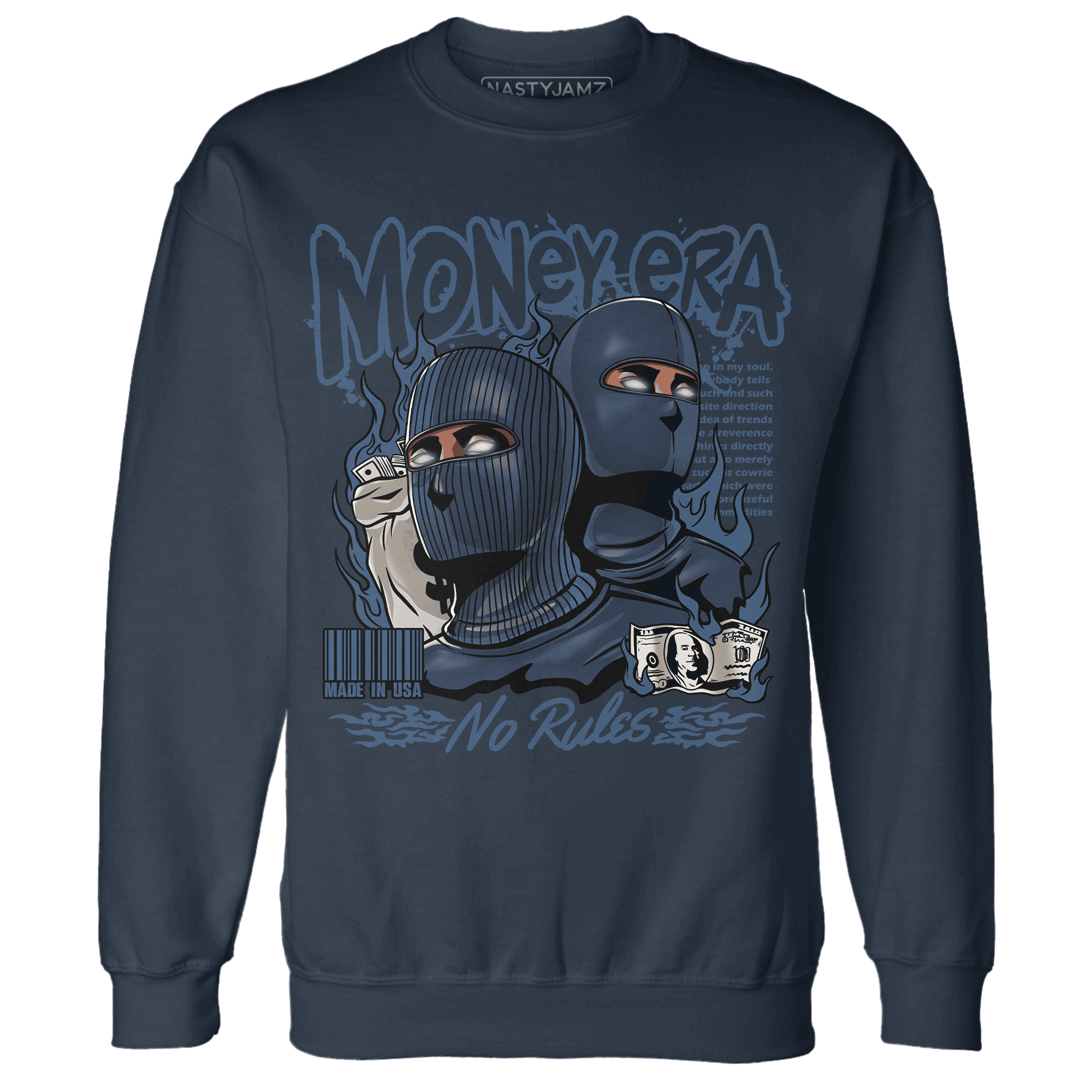 AM 1 86 Jackie RBS Sweatshirt Match Money Era - NastyJamz