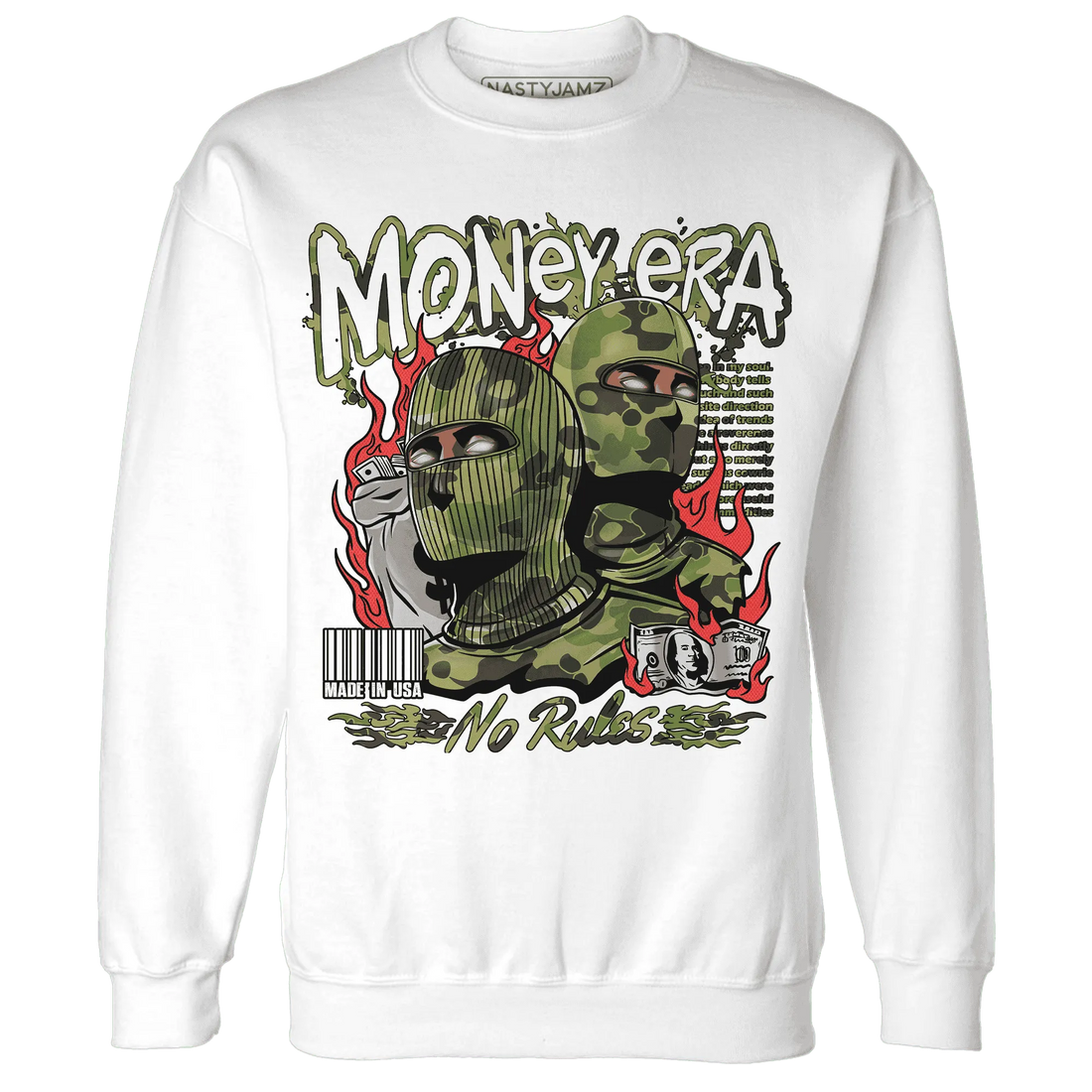 AM-90-Dark-Sage-Solar-Red-NastyJamz-Sweatshirt-Match-Money-Era