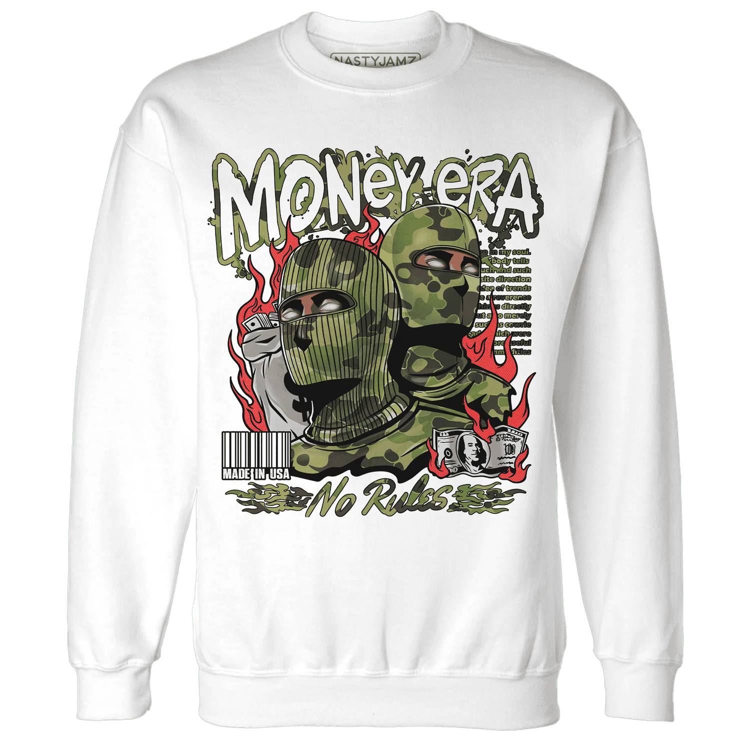 AM-90-Dark-Sage-Solar-Red-NastyJamz-Sweatshirt-Match-Money-Era