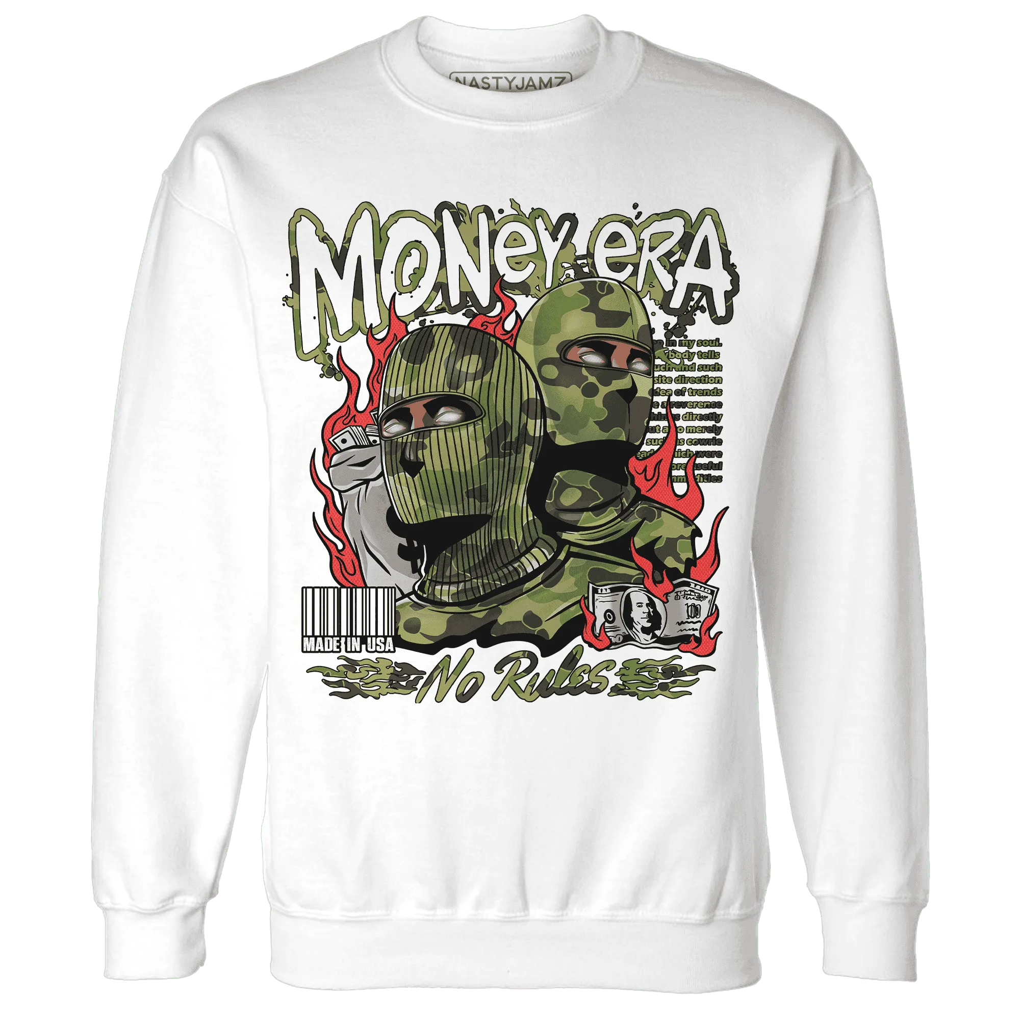 AM-90-Dark-Sage-Solar-Red-NastyJamz-Sweatshirt-Match-Money-Era