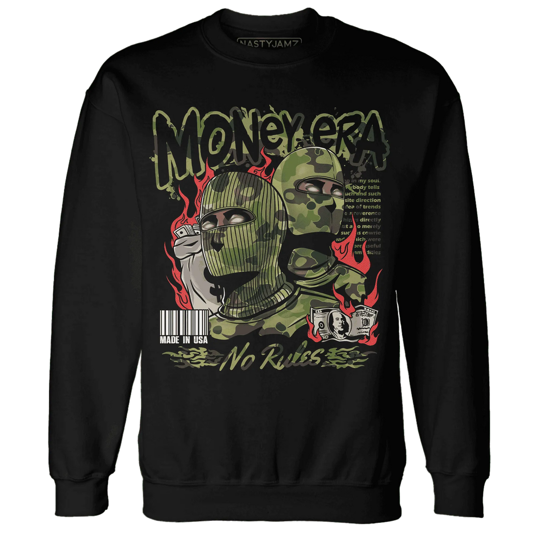 AM-90-Dark-Sage-Solar-Red-NastyJamz-Sweatshirt-Match-Money-Era
