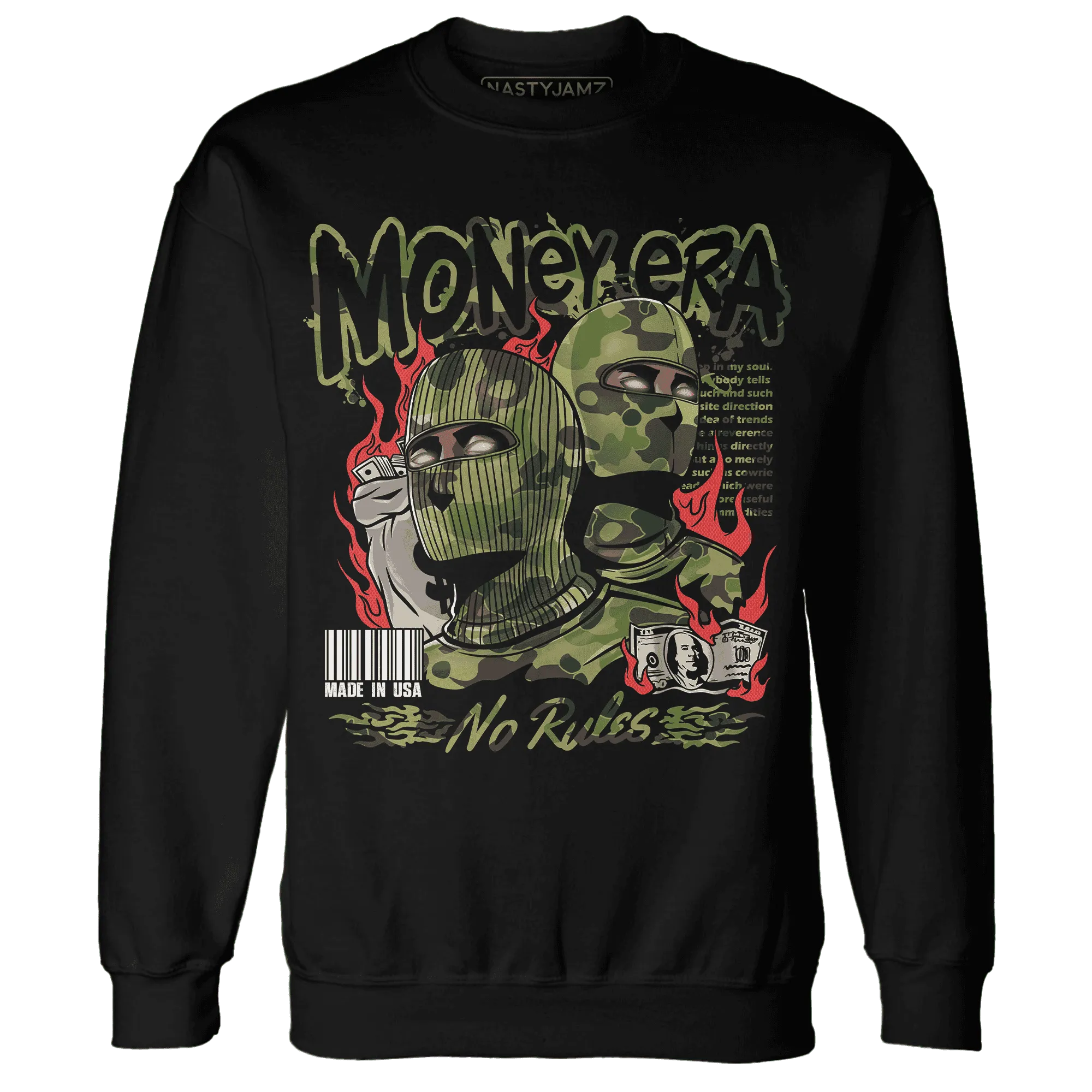 AM-90-Dark-Sage-Solar-Red-NastyJamz-Sweatshirt-Match-Money-Era