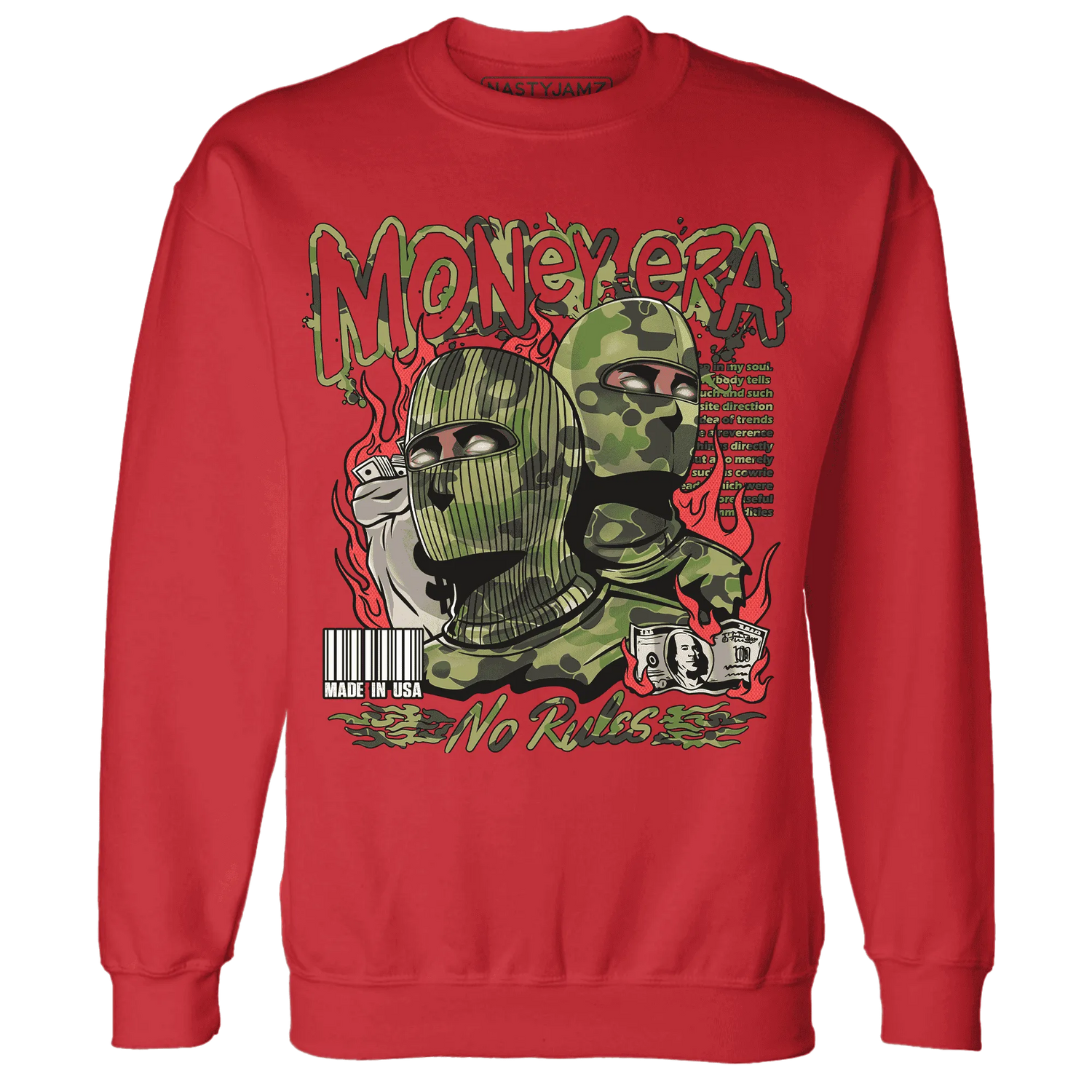 AM-90-Dark-Sage-Solar-Red-NastyJamz-Sweatshirt-Match-Money-Era