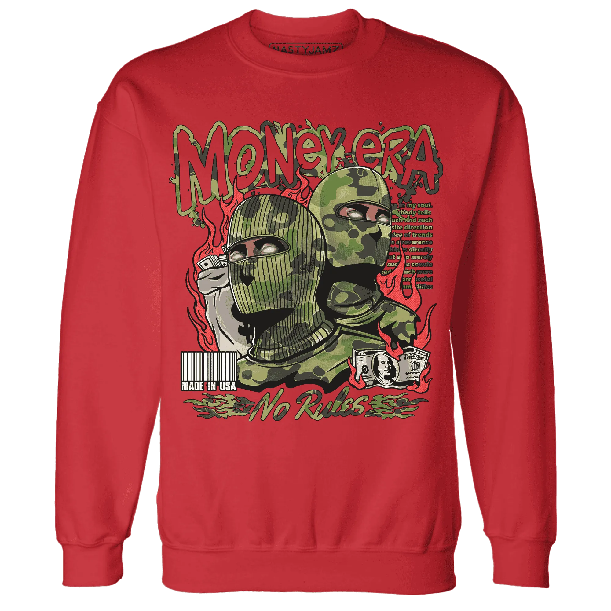 AM-90-Dark-Sage-Solar-Red-NastyJamz-Sweatshirt-Match-Money-Era