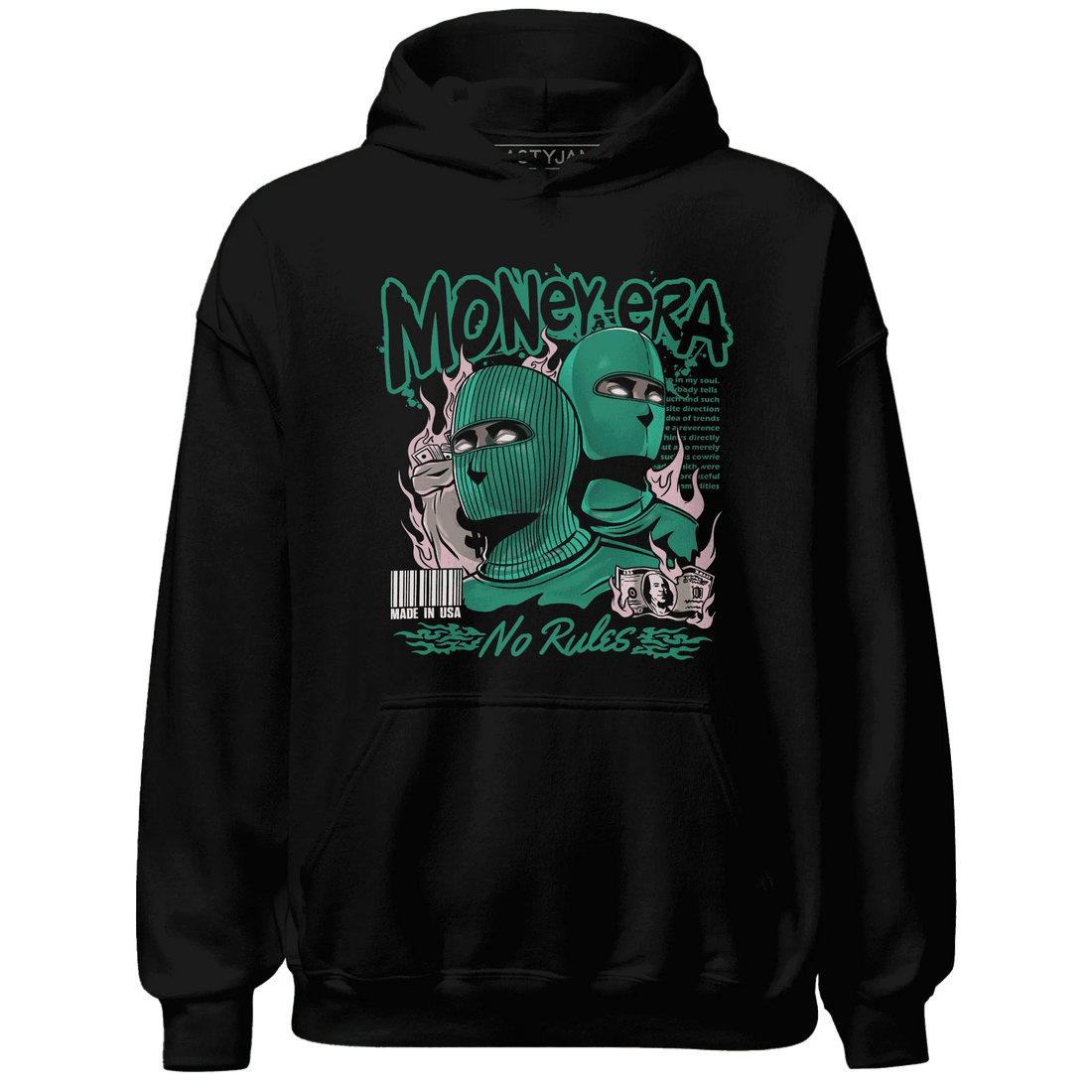 NastyJamz-Dunk-Pink-Malachite-Medium-Soft-Low-Sail-Hoodie-Match-Money-Era