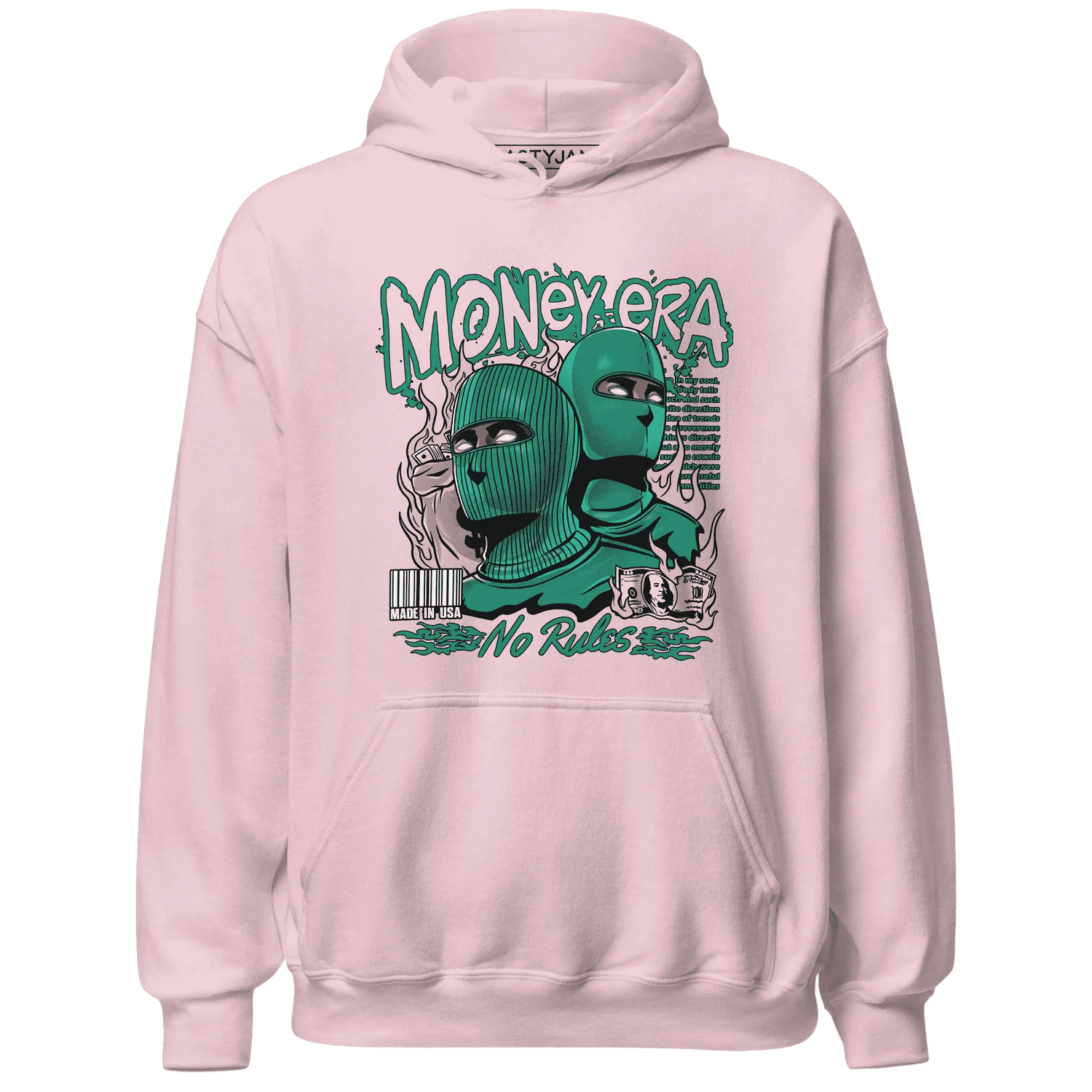 NastyJamz-Dunk-Pink-Malachite-Medium-Soft-Low-Sail-Hoodie-Match-Money-Era
