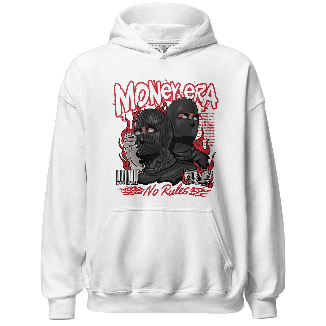 Jumman Jack University Red Hoodie Match Money Era - NastyJamz