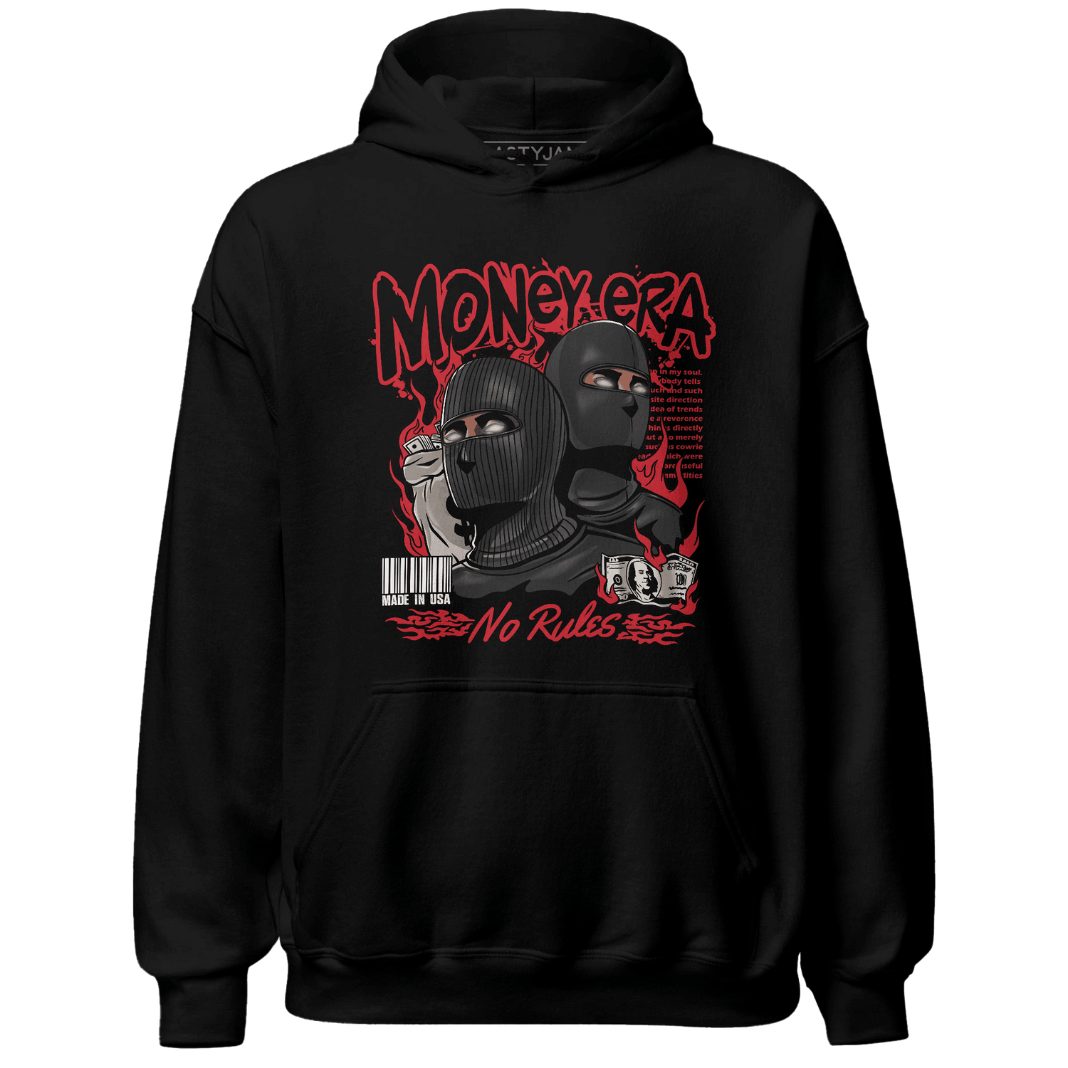 Jumman Jack University Red Hoodie Match Money Era - NastyJamz