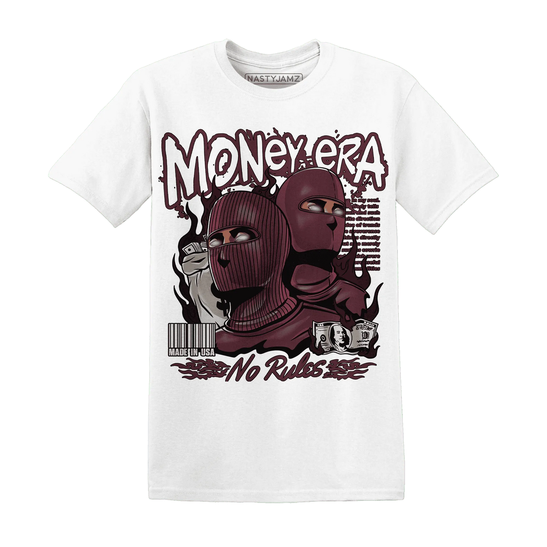 NastyJamz-VaporMax-Night-Maron-Burgundy-T-Shirt-Match-Money-Era