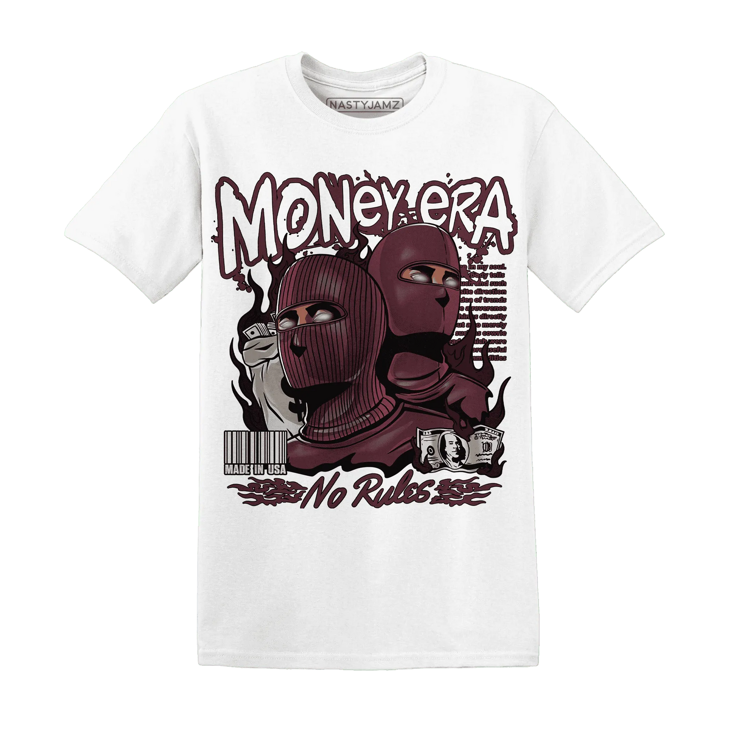 NastyJamz-VaporMax-Night-Maron-Burgundy-T-Shirt-Match-Money-Era