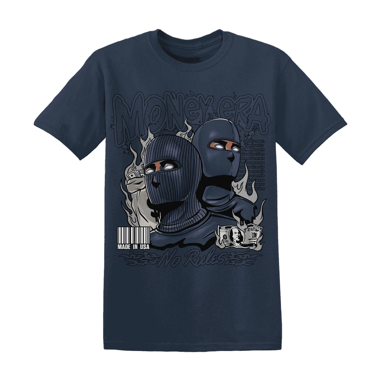 VaporMax-Plus-Midnight-Navy-White-Metallic-Silver-NastyJamz-T-Shirt-Match-Money-Era
