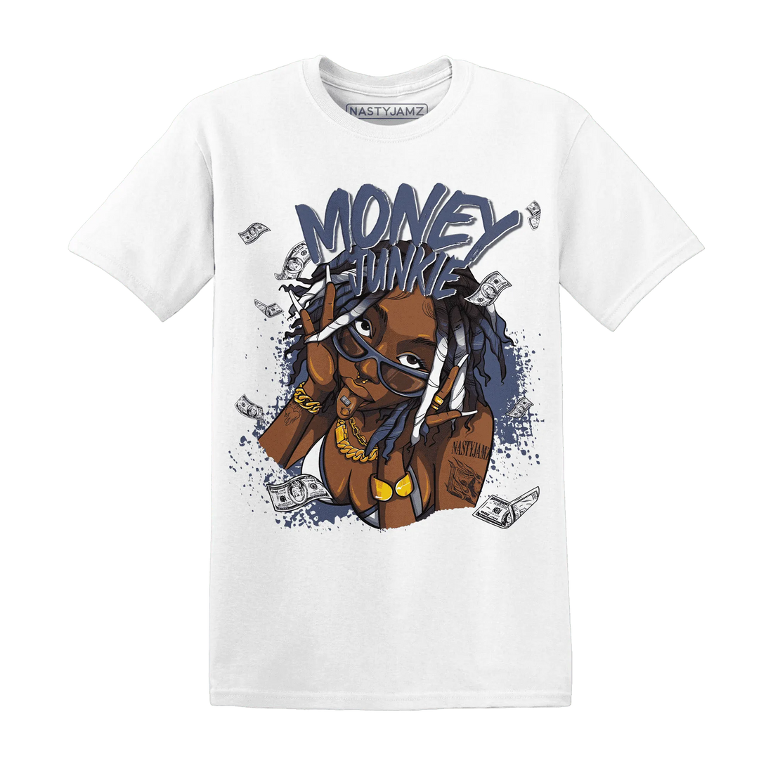 Low-Diffused-Blue-11s-T-Shirt-Match-Money-Junkie