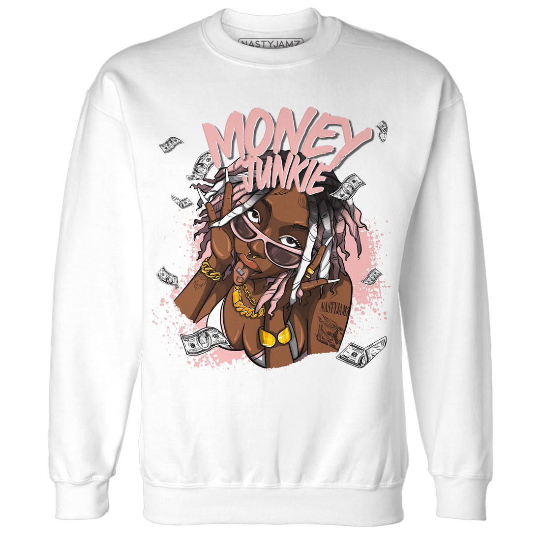Low Legend Pink 11s Sweatshirt Match Money Junkie - NastyJamz