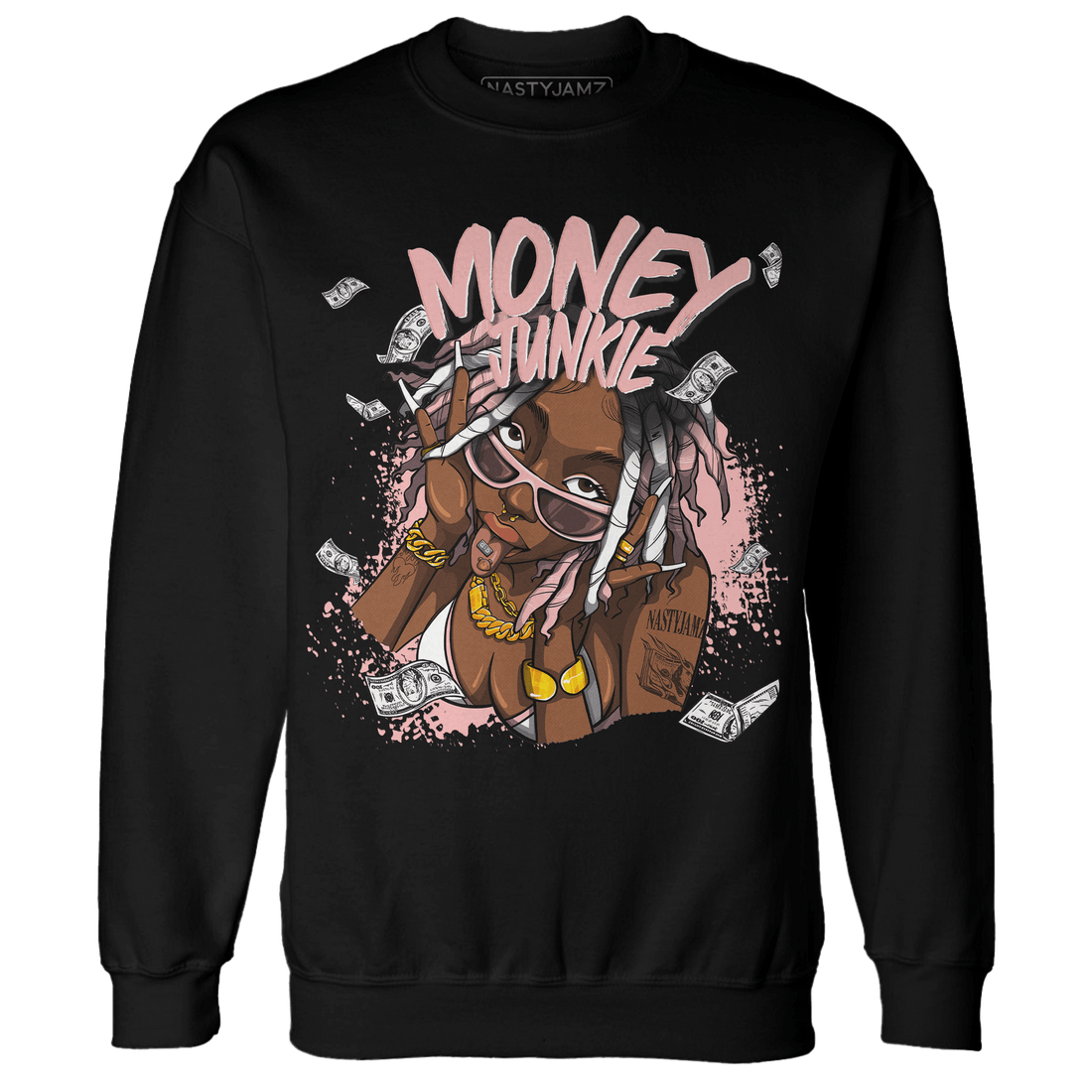 Low Legend Pink 11s Sweatshirt Match Money Junkie - NastyJamz