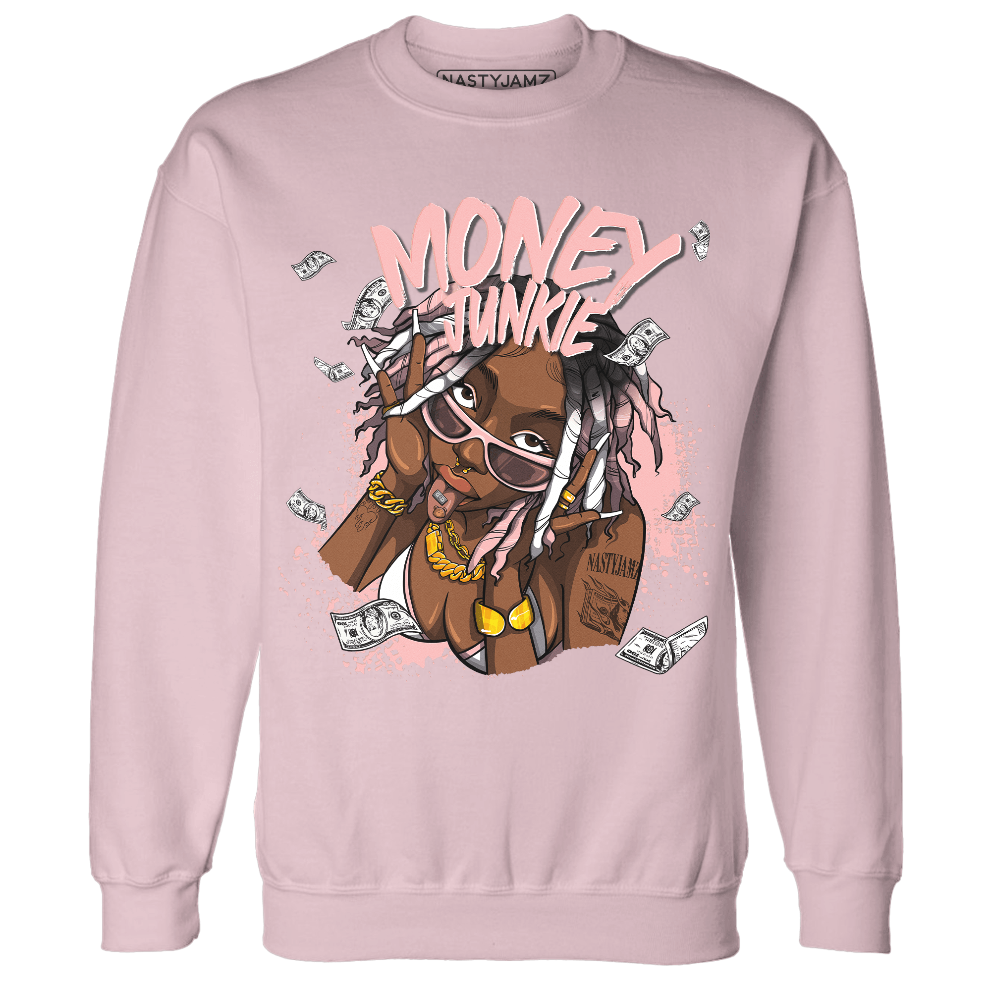 Low Legend Pink 11s Sweatshirt Match Money Junkie - NastyJamz