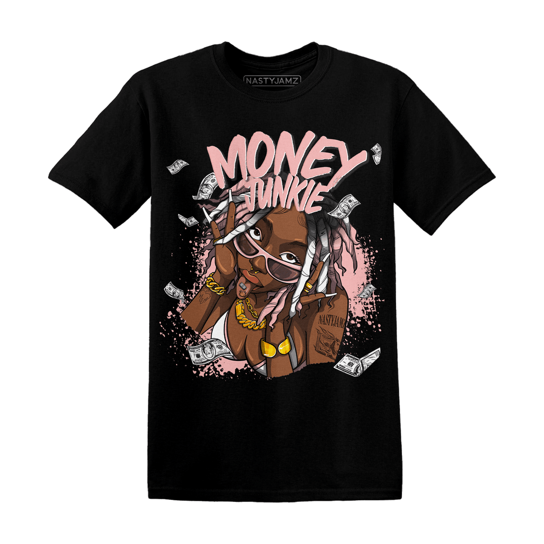 Low Legend Pink 11s T Shirt Match Money Junkie - NastyJamz