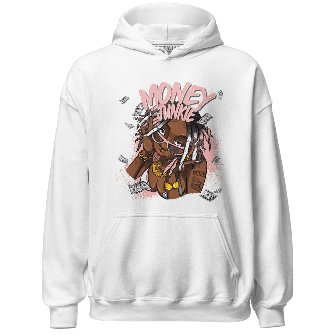 Low Legend Pink 11s Hoodie Match Money Junkie - NastyJamz
