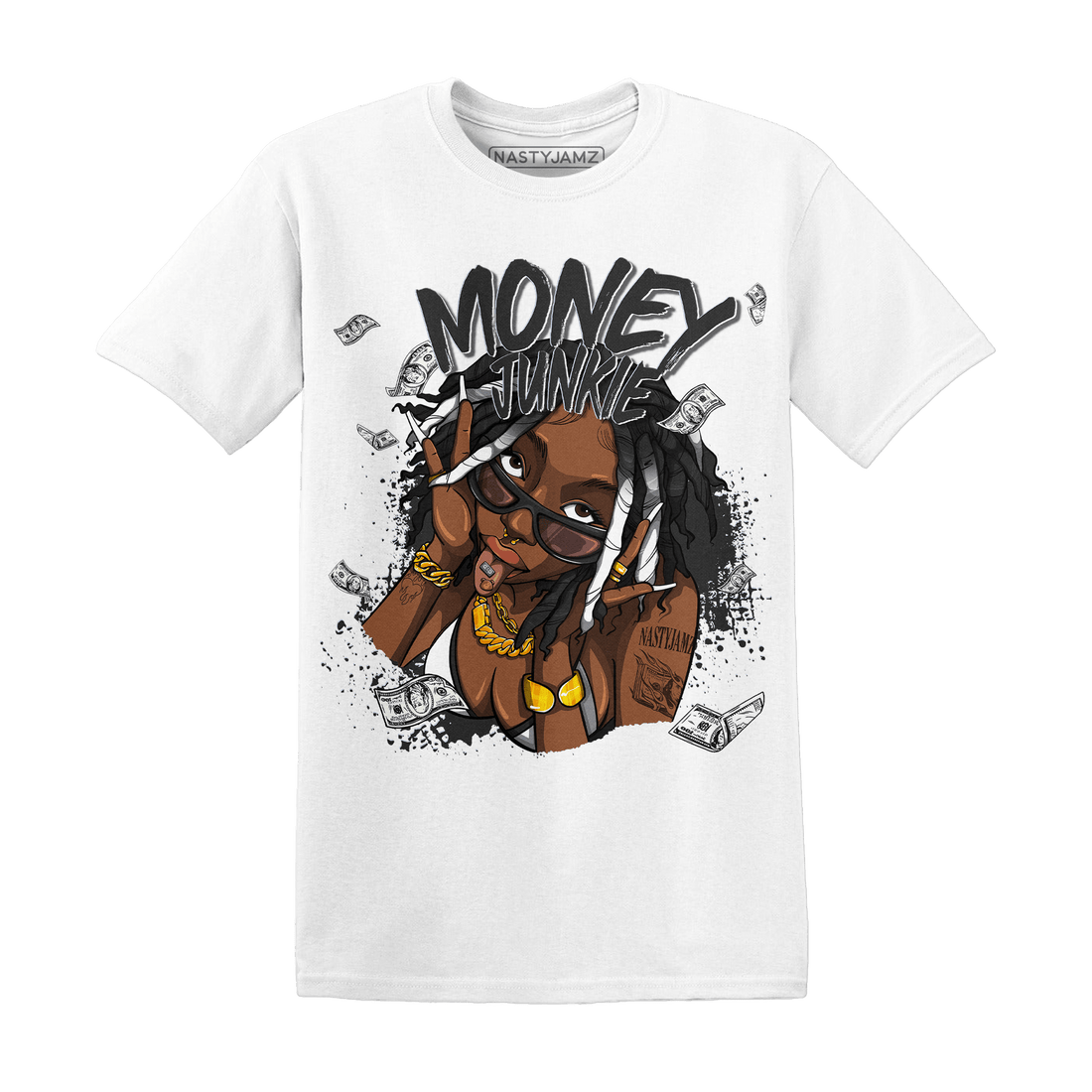 Low Space Jamz 11s T Shirt Match Money Junkie - NastyJamz