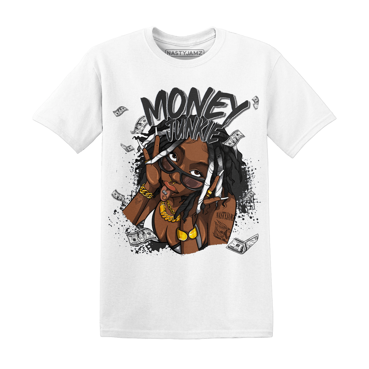 Low Space Jamz 11s T Shirt Match Money Junkie - NastyJamz