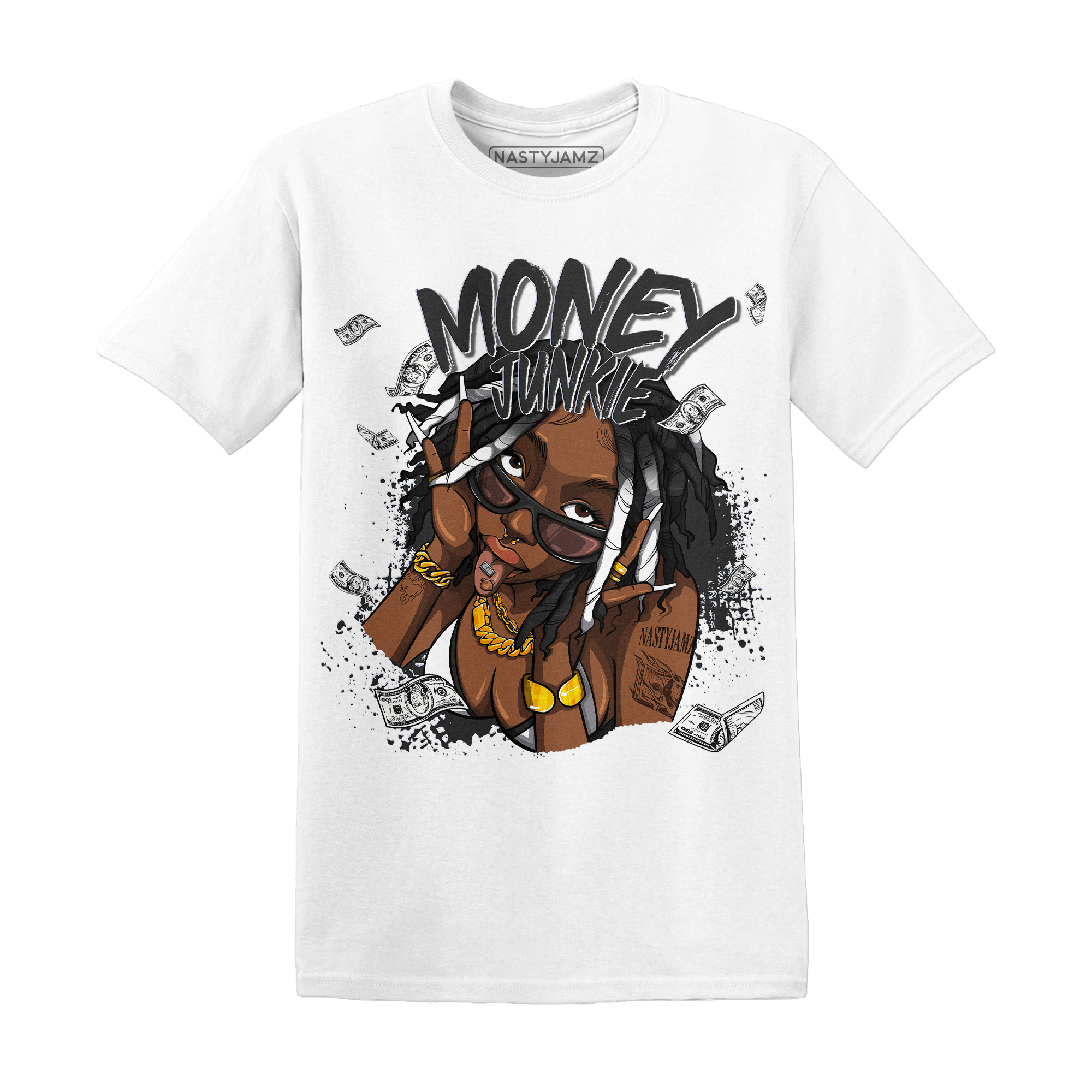Low Space Jamz 11s T Shirt Match Money Junkie - NastyJamz