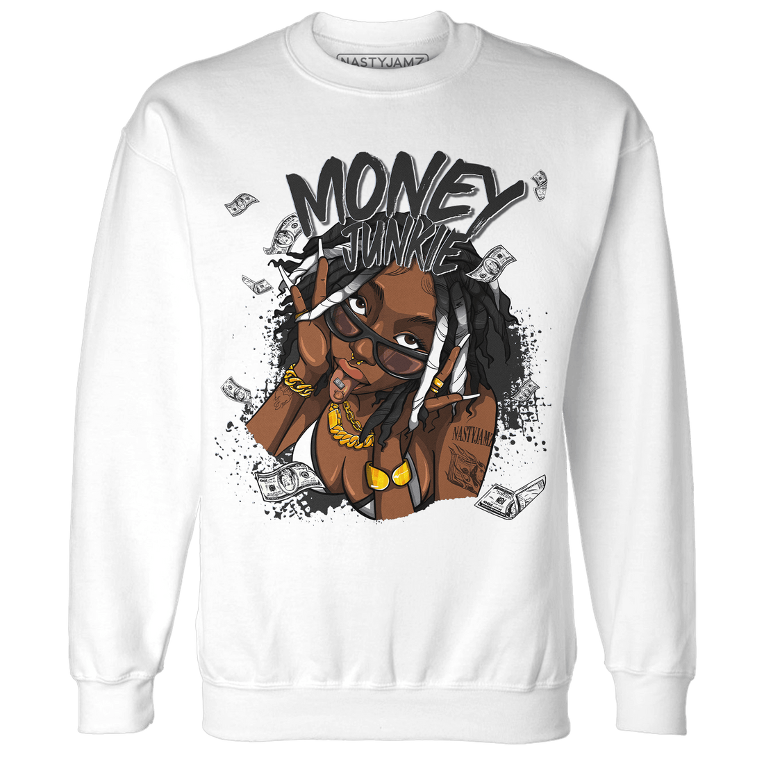 Low Space Jamz 11s Sweatshirt Match Money Junkie - NastyJamz
